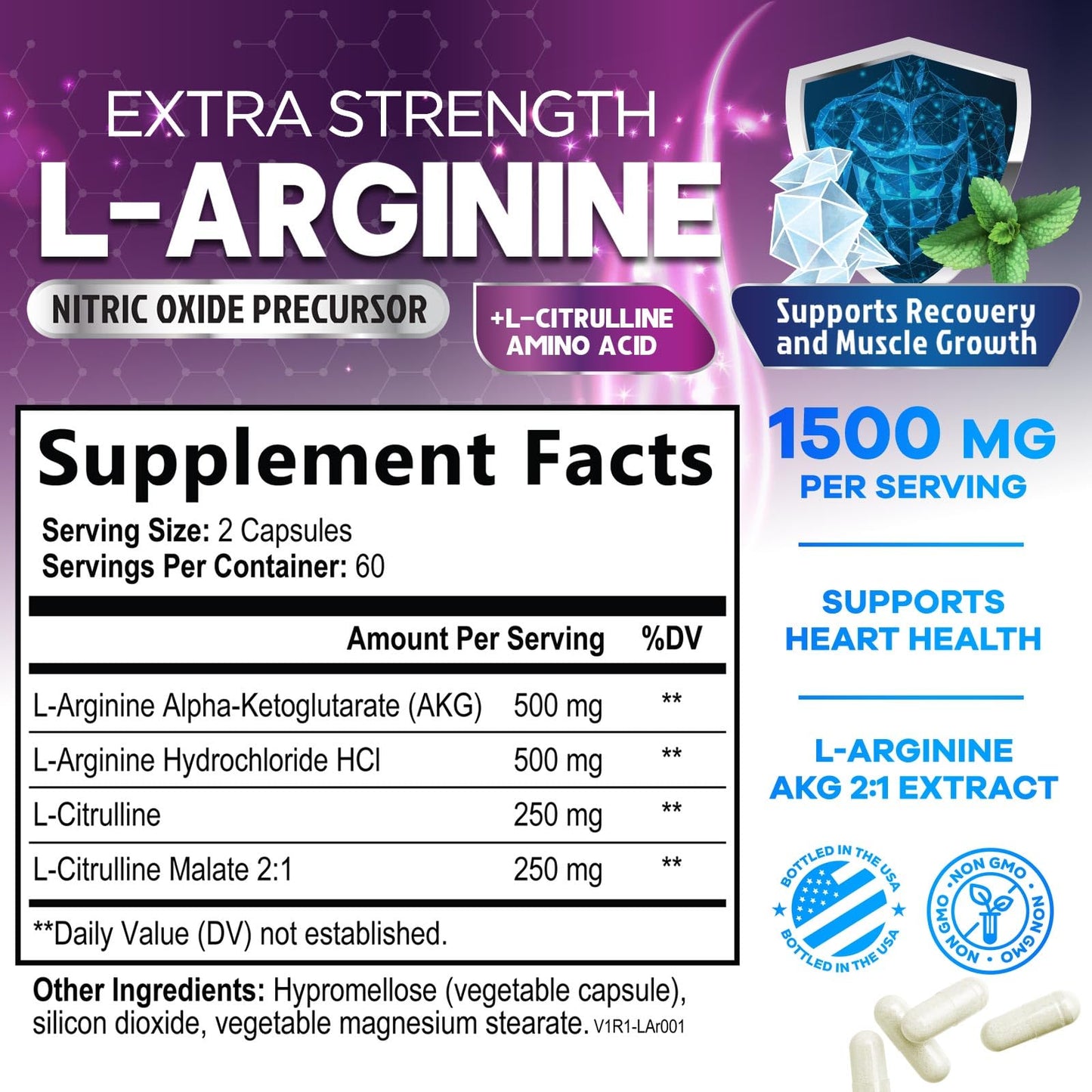 Nature's Peak L-Arginine Complex 120 Capsules
