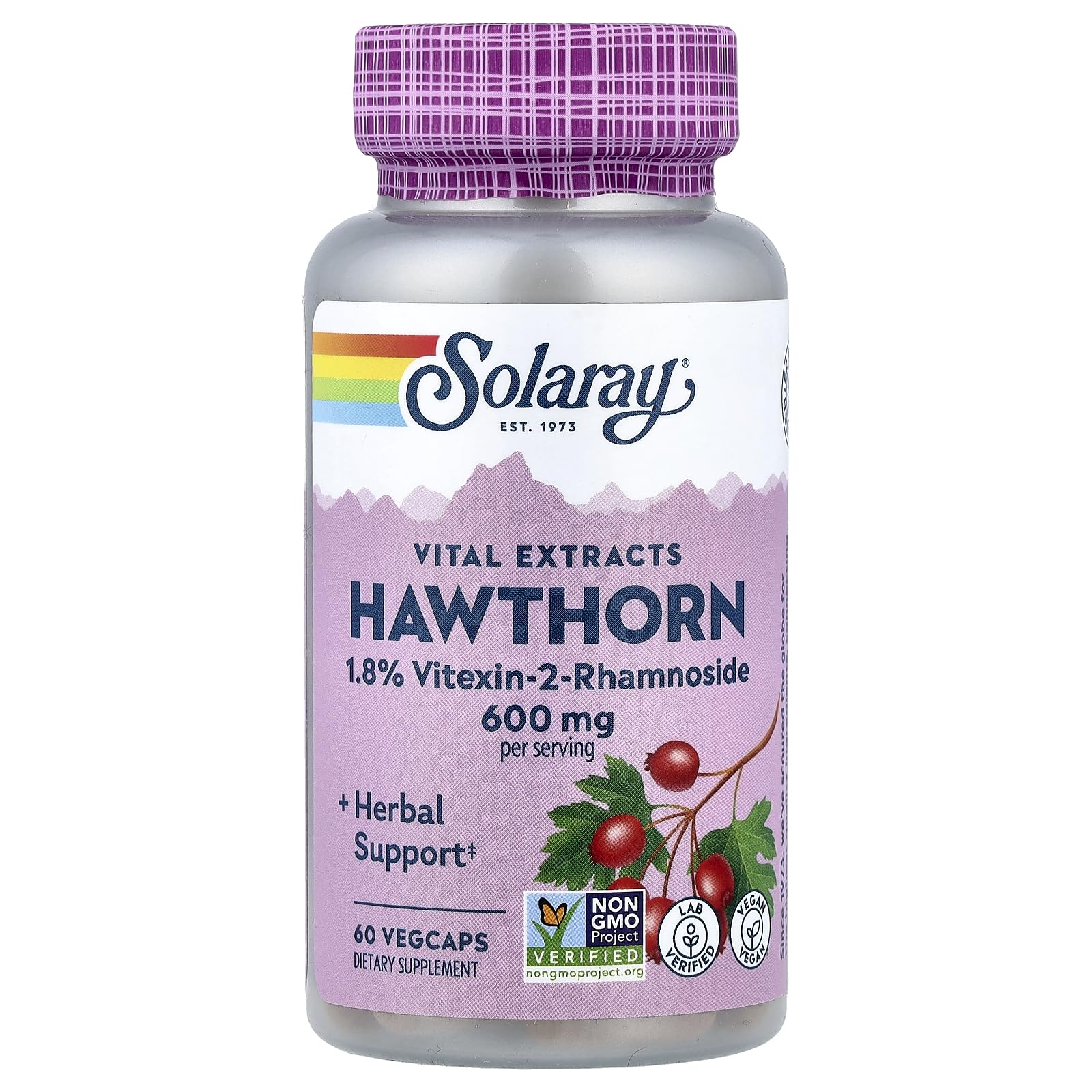 Solaray Hawthorn Vital Extracts Capsule, 60