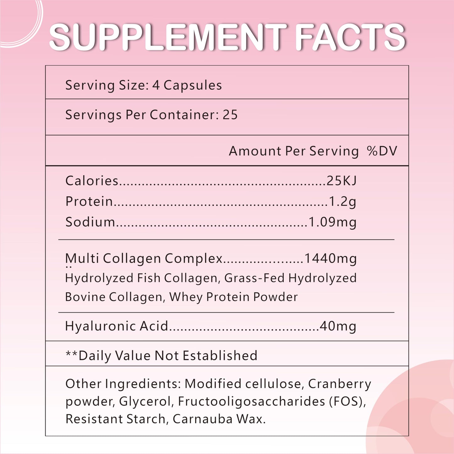 OMOGS Collagen Peptides Capsule, 100 Capsules