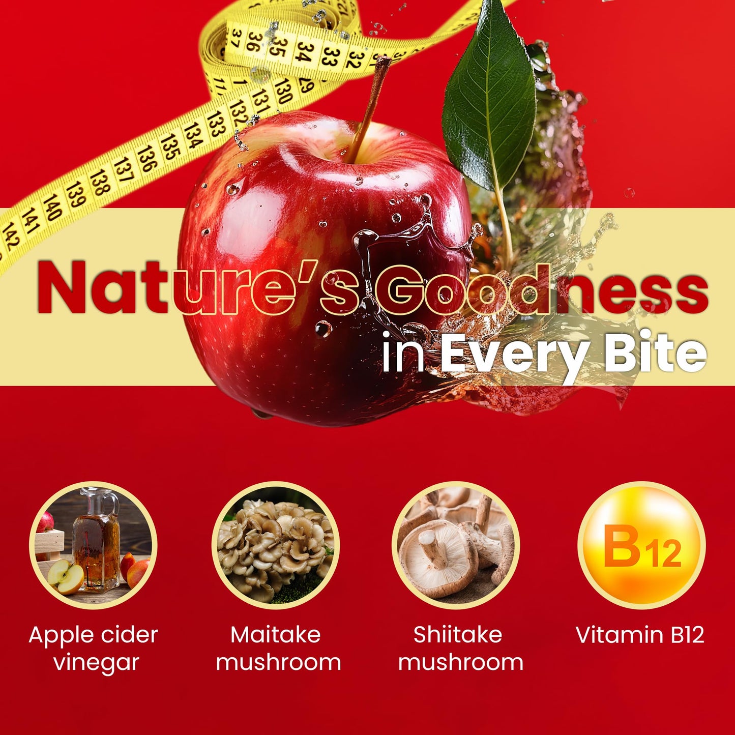 FNDMNTL Apple Cider Vinegar Gummies 60 Count