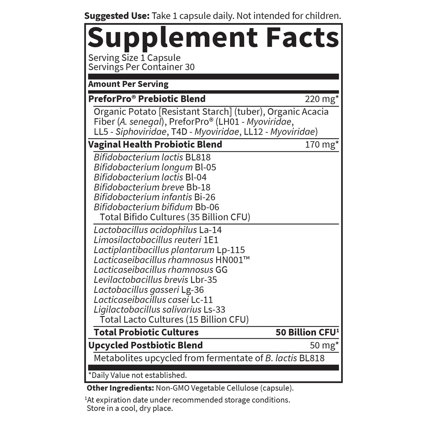 Garden of Life Dr Formulated Women's pH Probiotics Capsule 30 Count