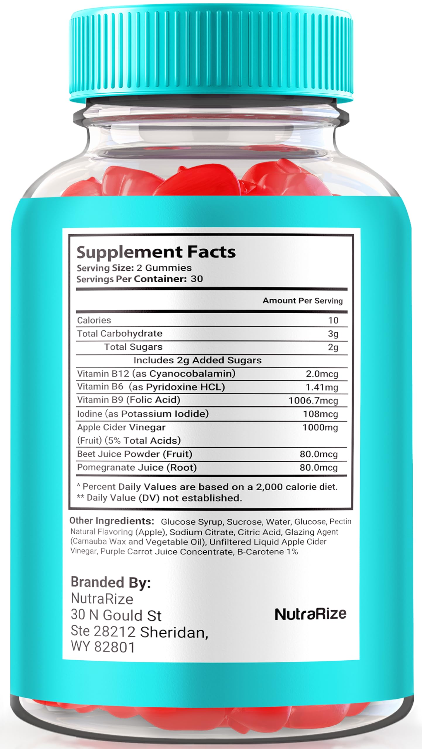 NutraRize Leaf Keto ACV Gummies 180 Gummies