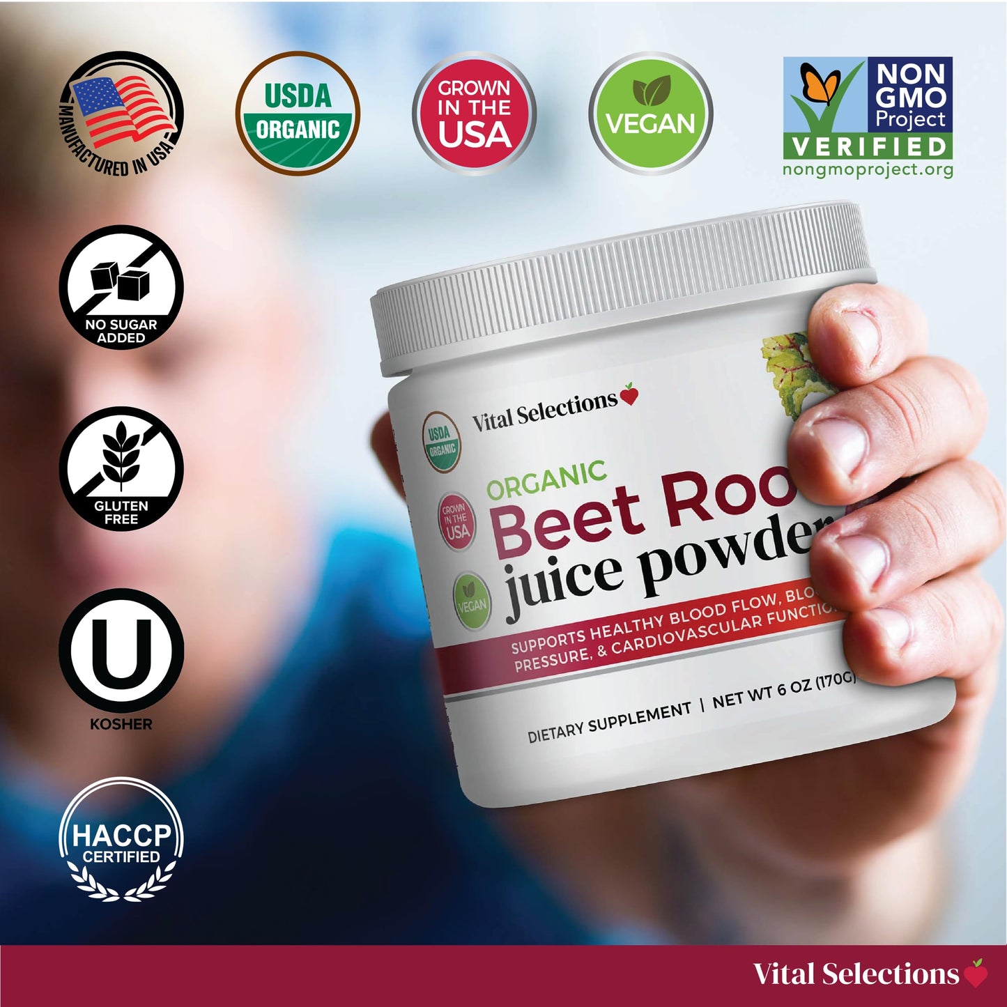 Vital Selections Beet Root Juice Powder, 6 Count