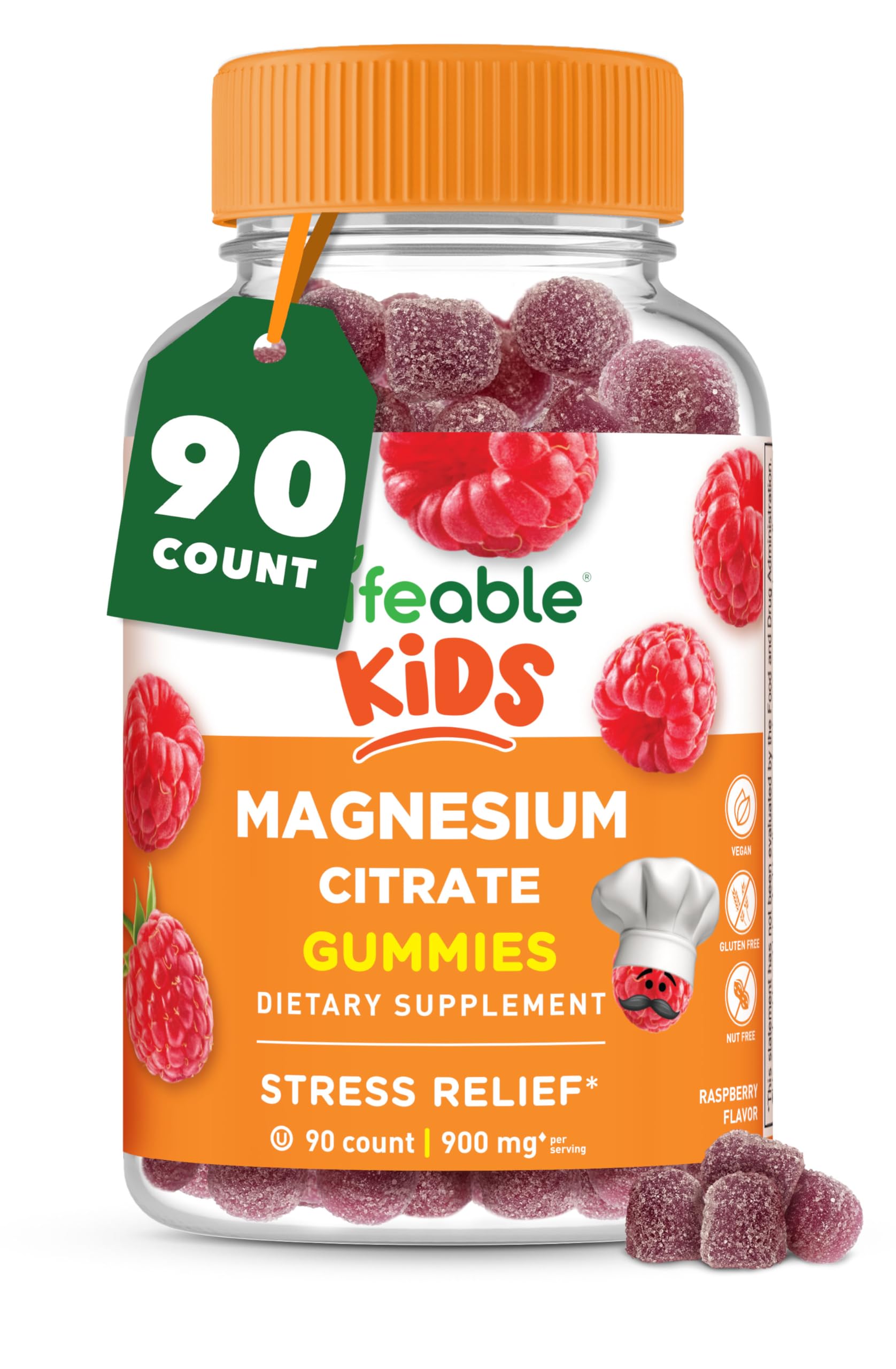 Lifeable Magnesium Gummies for Kids 90 Gummies