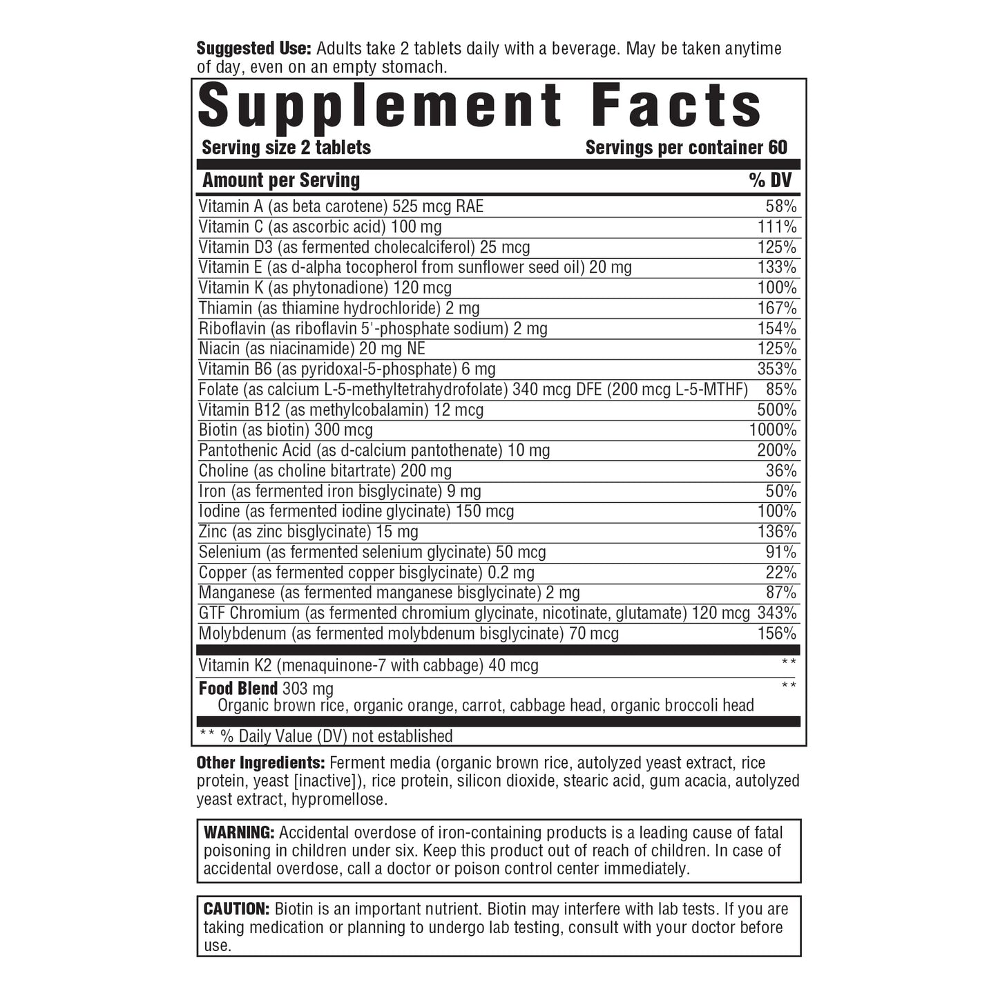 Innate Response Formulas Women's 40+ Multivitamin Tablet, 120 Count