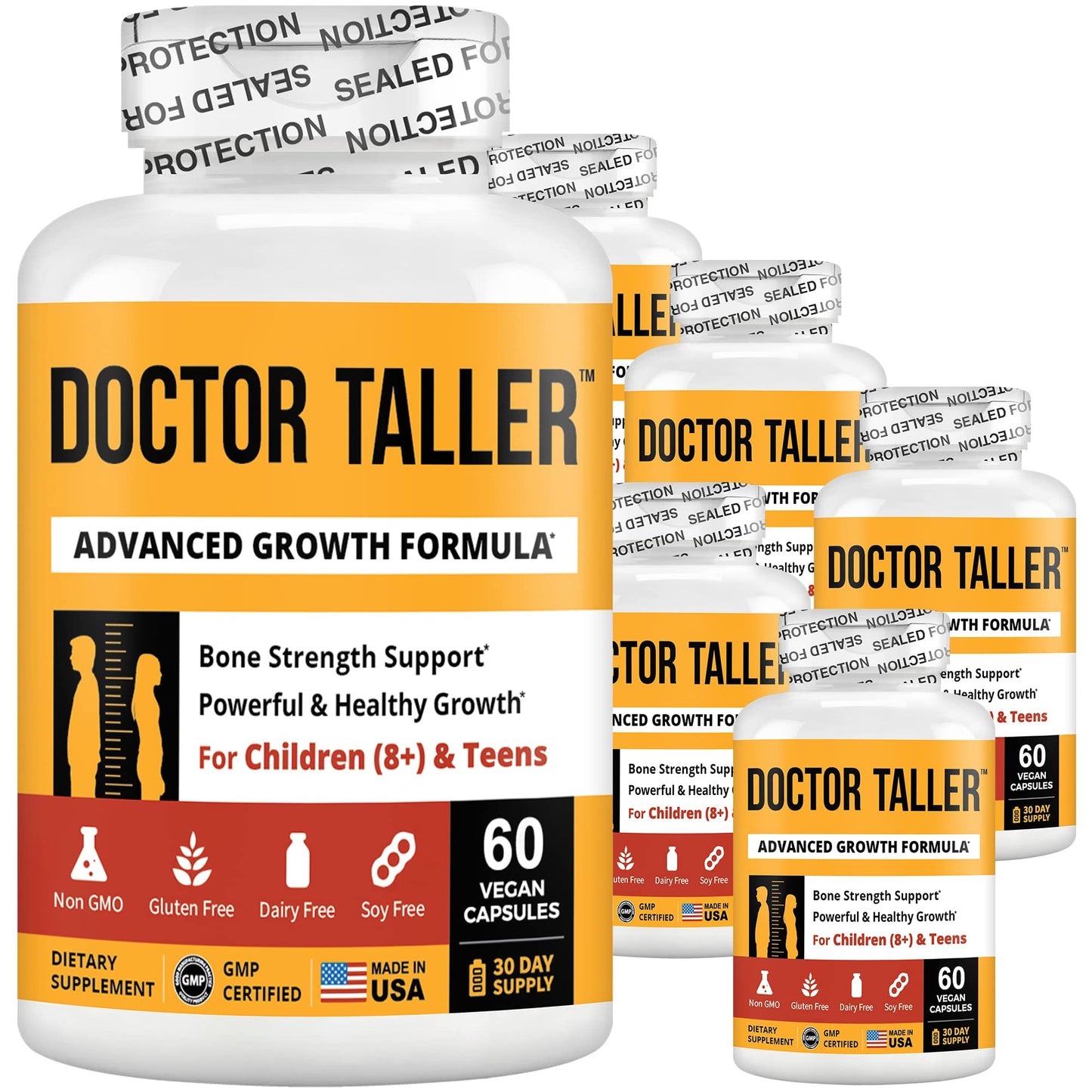 NuBest Doctor Taller Height Growth Formula Capsules for Children 8+, 360 Count