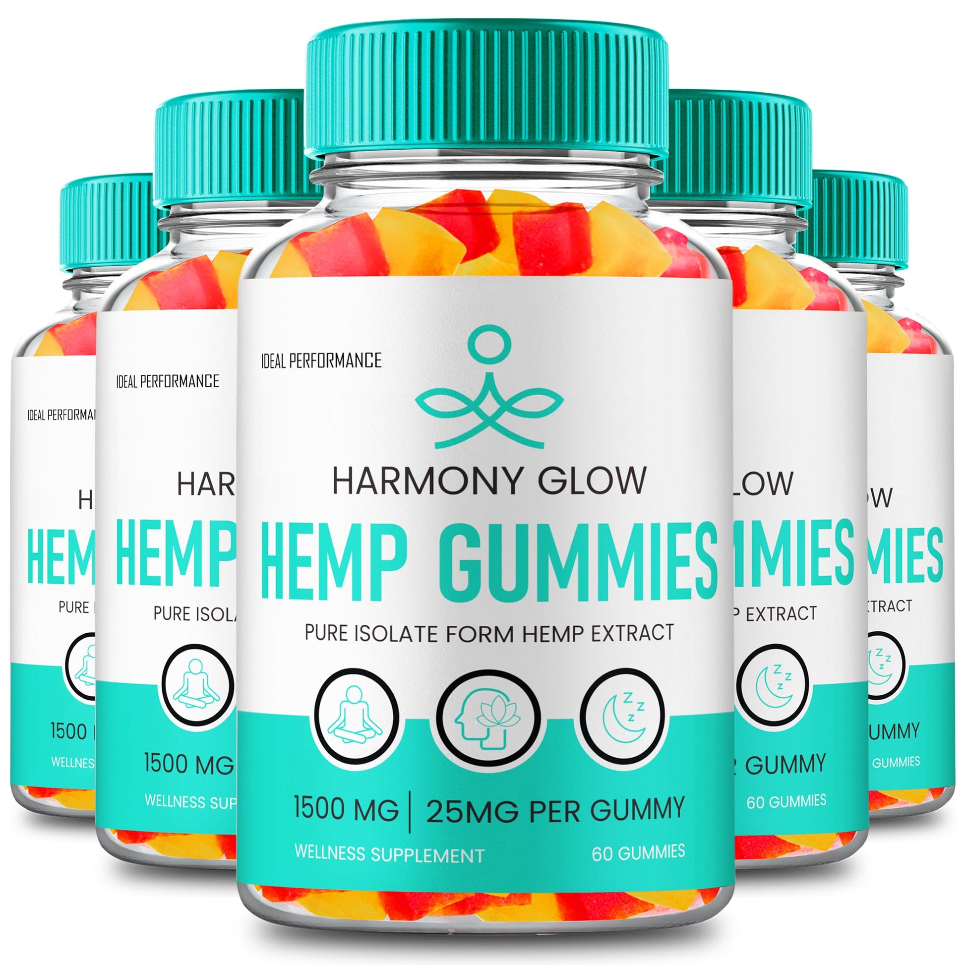 IDEAL PERFORMANCE Harmony Glow Hemp Gummies 300 Count