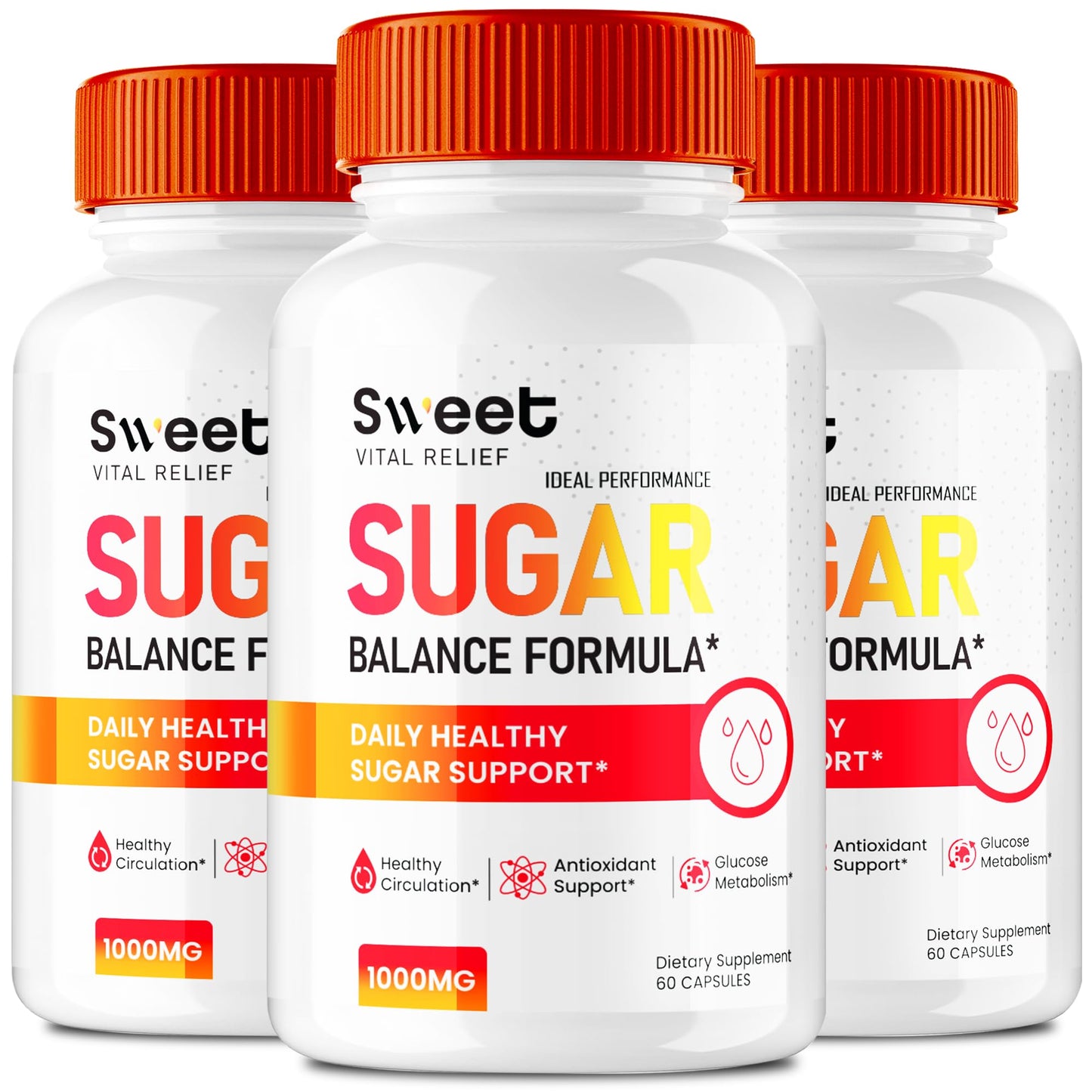 Ideal Performance Sweet Vital Relief Blood Balance Formula Capsules, 180 Count