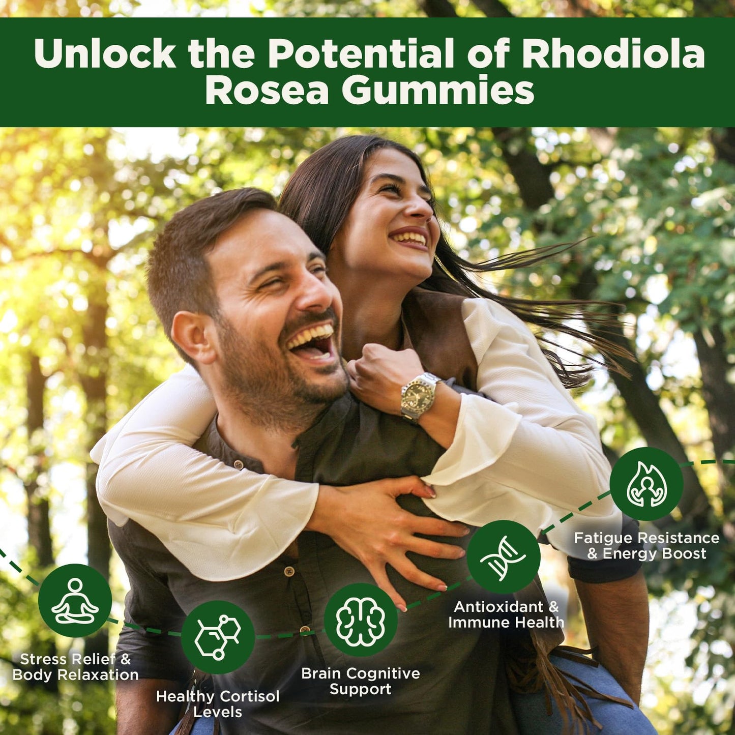 duwhot Liposomal Rhodiola Rosea Gummies 60 Count