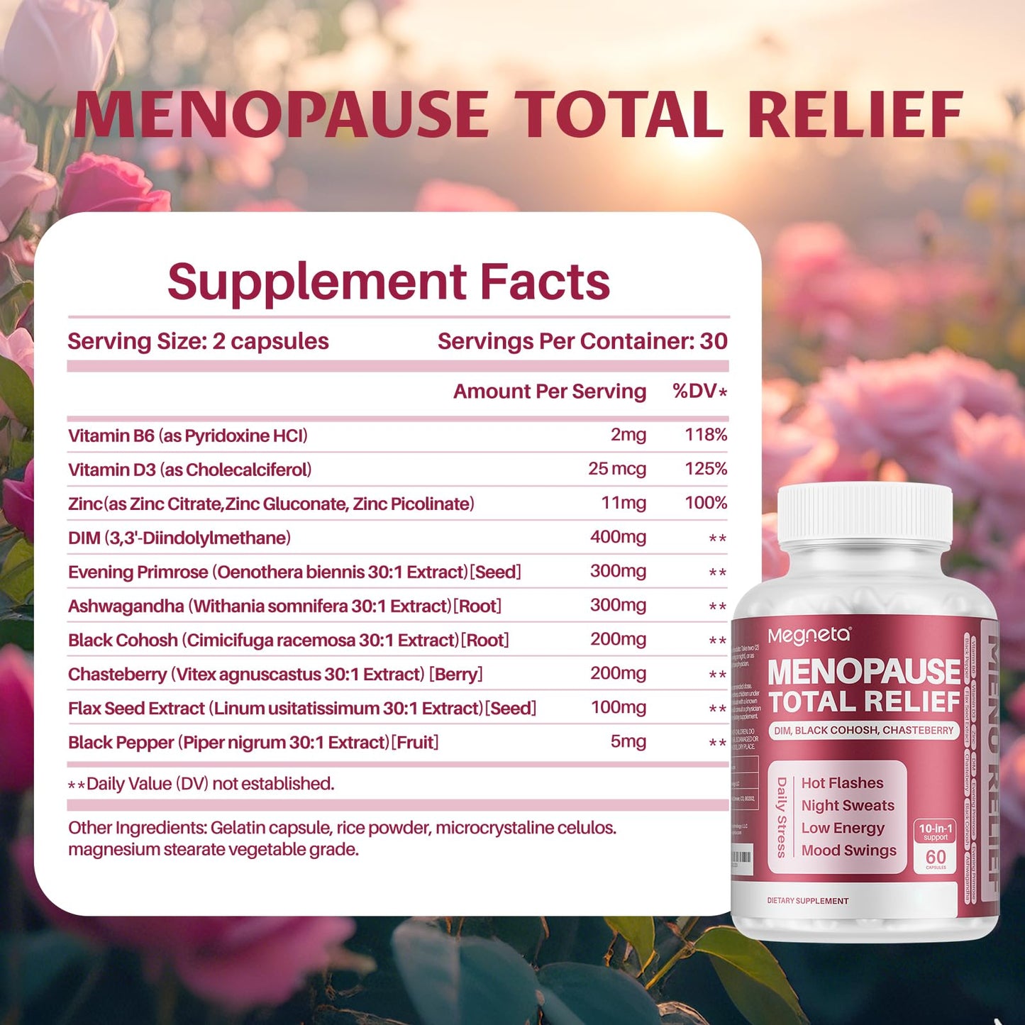 MEGNETA Menopause Care Capsules 60 Count