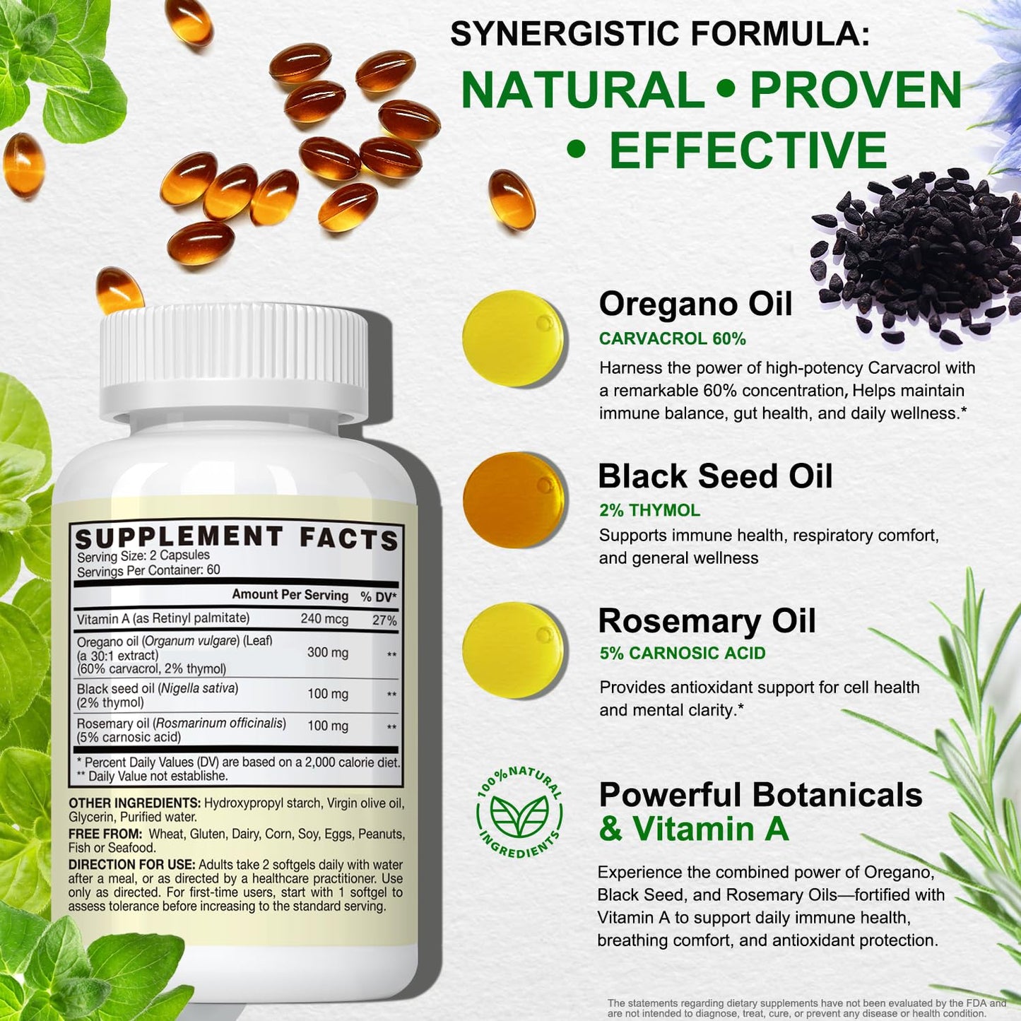 VEGEPOWER Oil of Oregano Softgels 90 Count