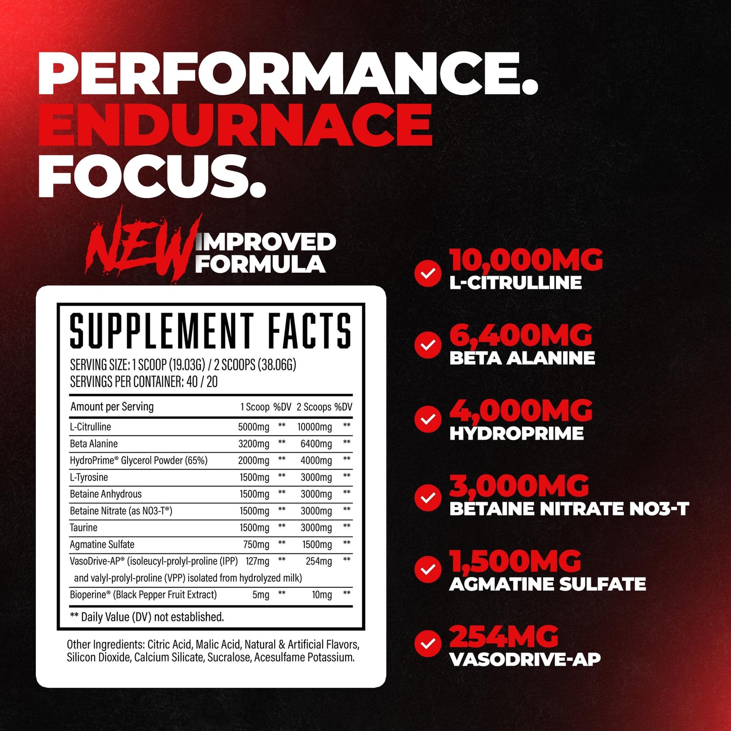Huge Supplements Pump Serum Non Stim Pre-Workout Powder Strawberry Mojito, 40 Servings