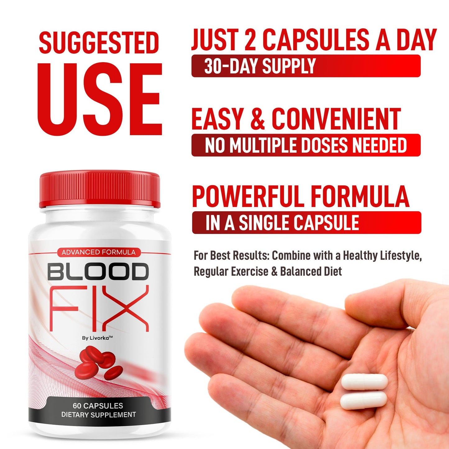 LIVORKA Blood Fix Capsules 300 Capsules