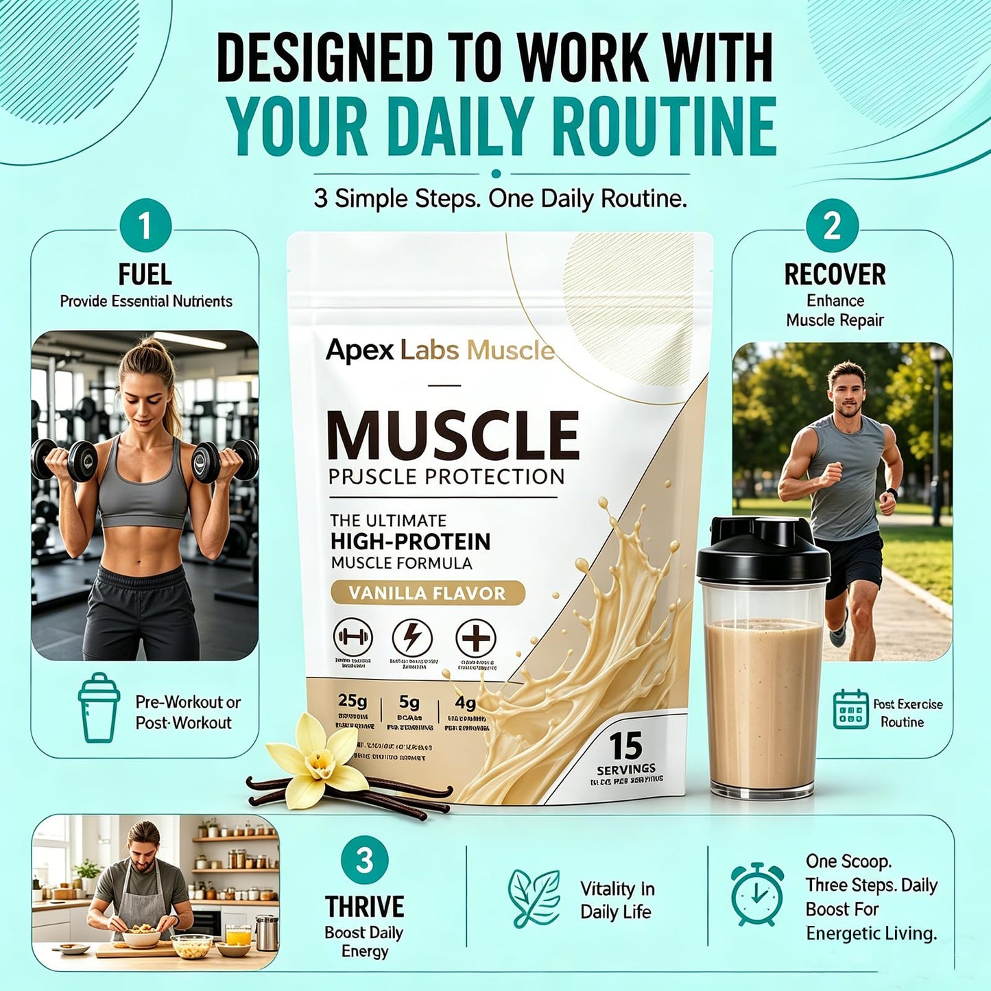 Cuprose Apex Labs Muscle Protein Powder 8.57 Ounce