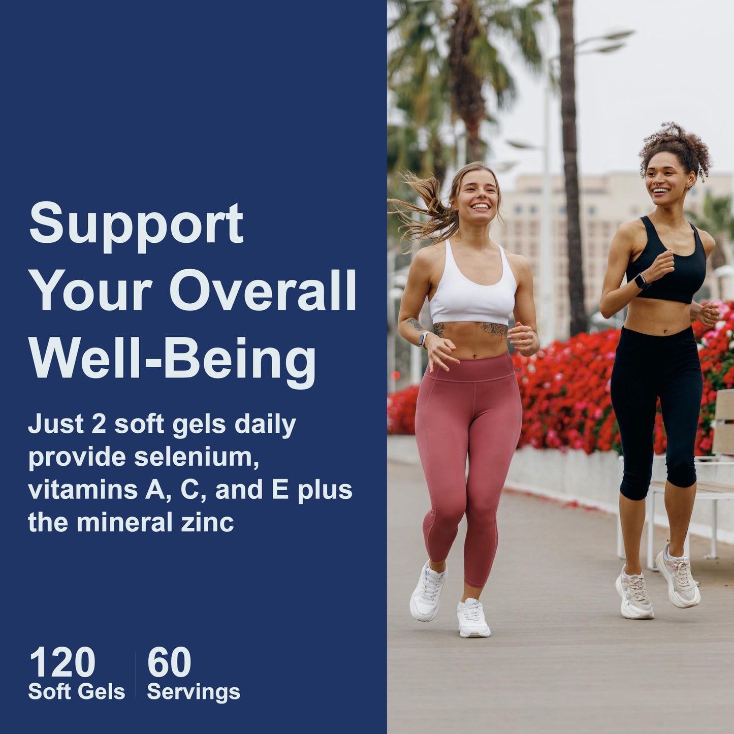 Carlson ACES + Zn, Vitamins A, C, E + Selenium & Zinc, Cellular Health & Immune Support, Antioxidant, 120 Softgels
