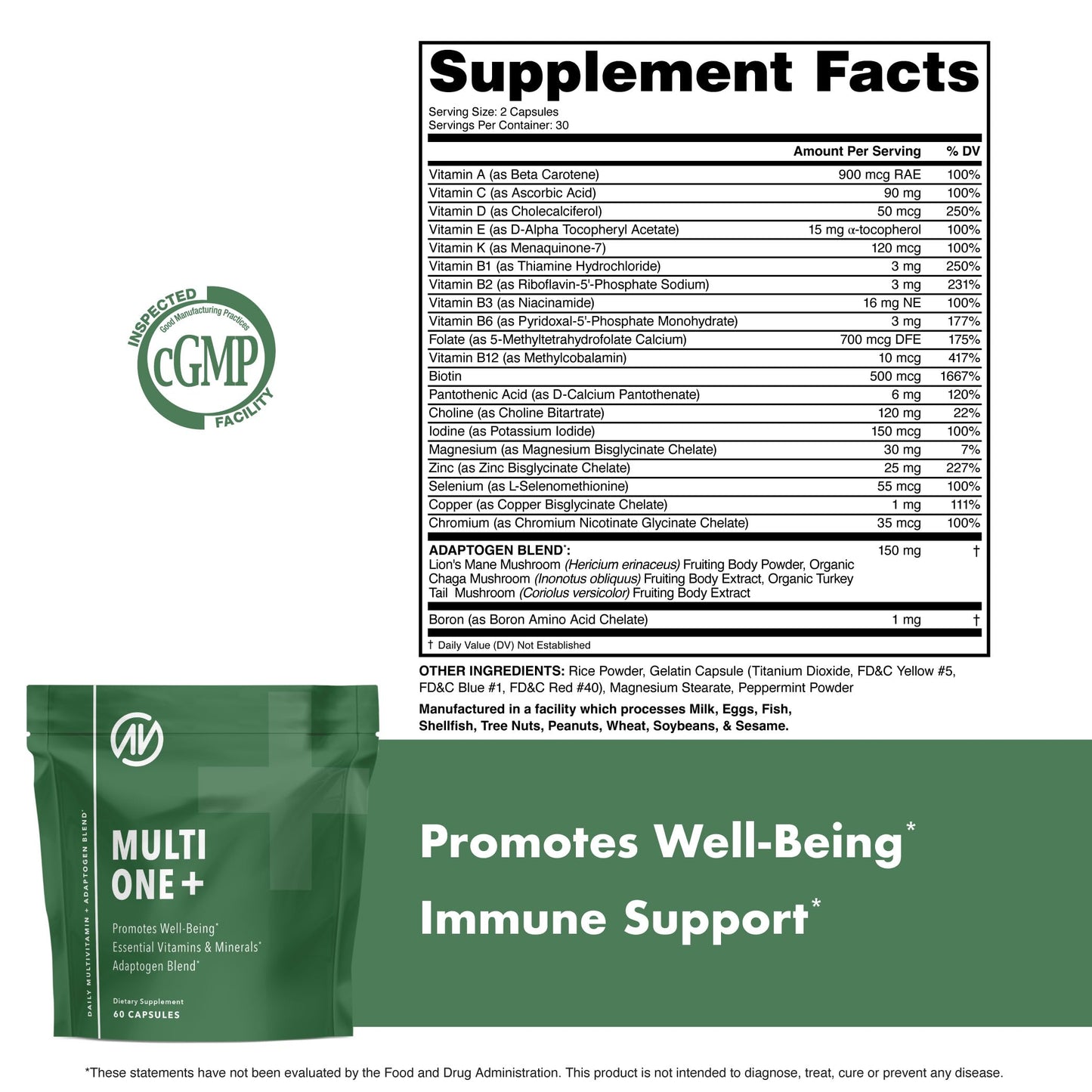 NutraOne MultiOne Men & Women’s Daily Multivitamin Capsules, 60 Capsules