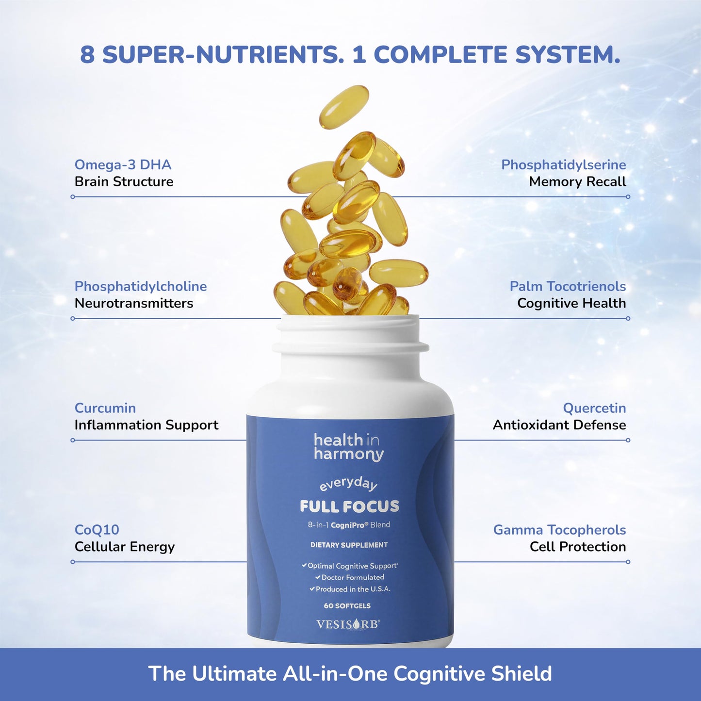 HEALTH IN HARMONY Everyday Full Focus Softgels 60 Count
