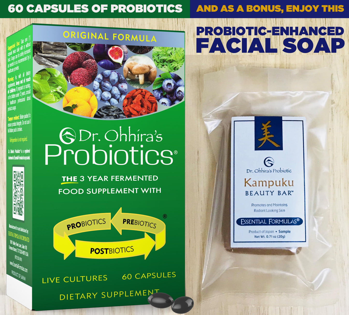 Essential Formulas Dr. Ohhira's Probiotics Original Formula Capsule 1