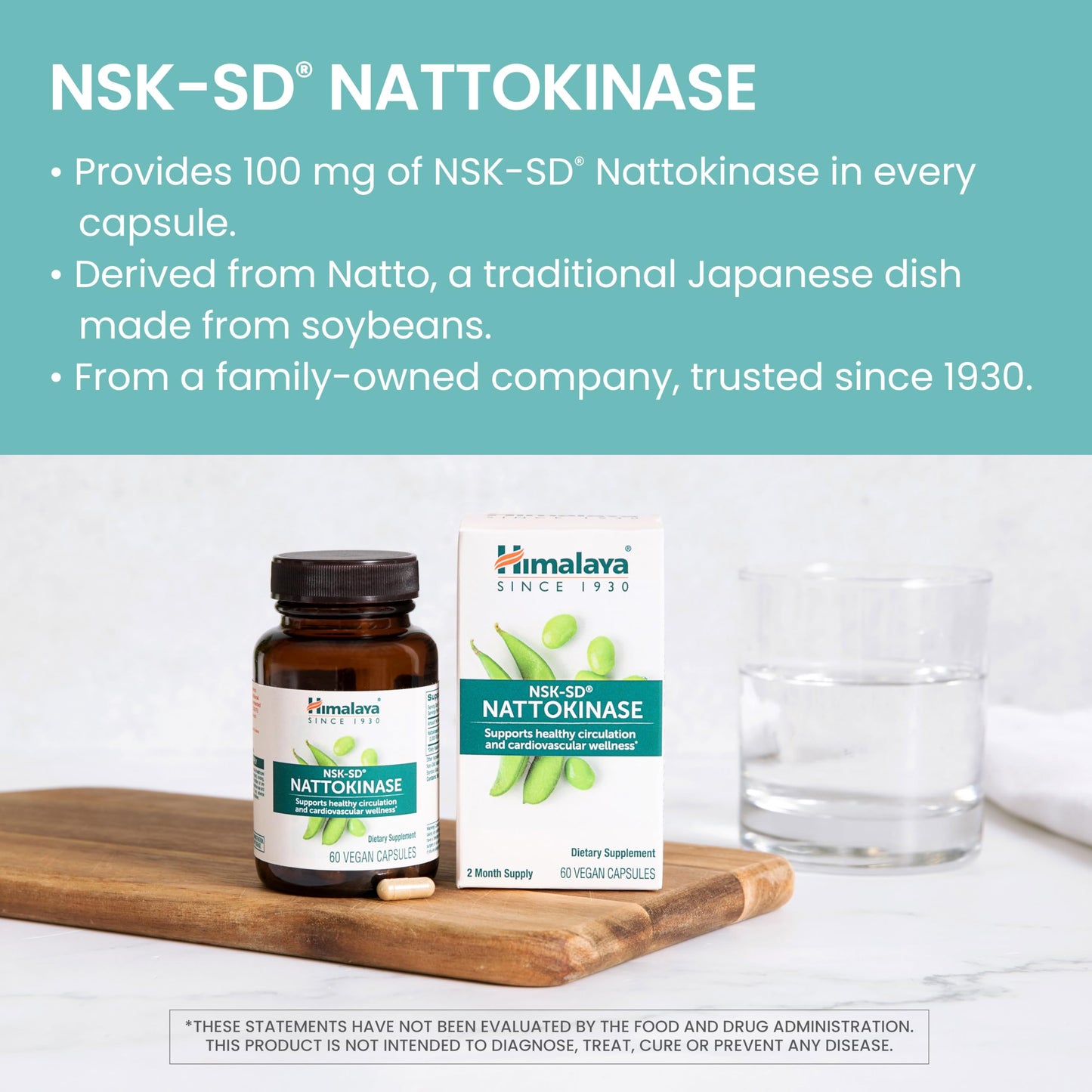 Himalaya NSK-SD Nattokinase Capsule 60 Count
