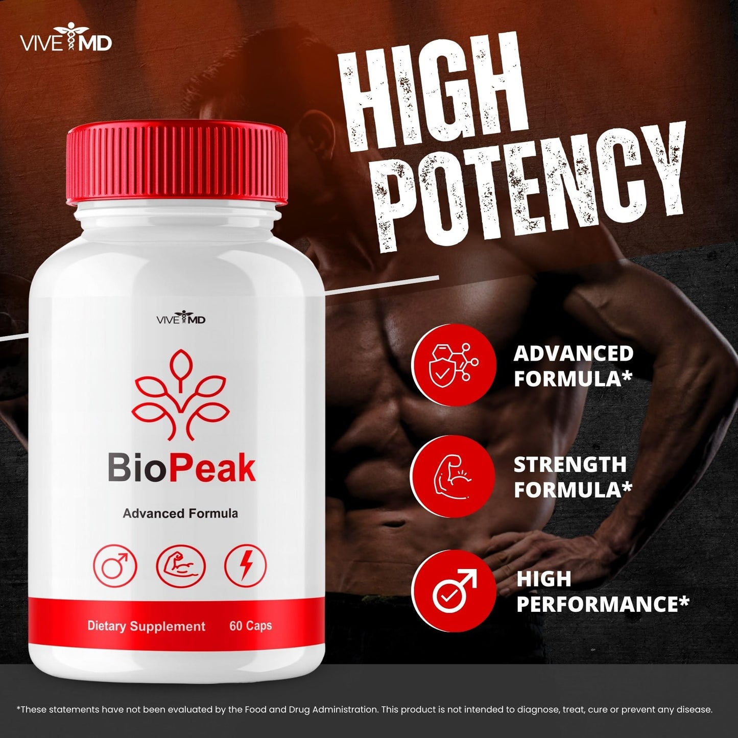 VIVE MD BioPeak Capsules, 120 Capsules