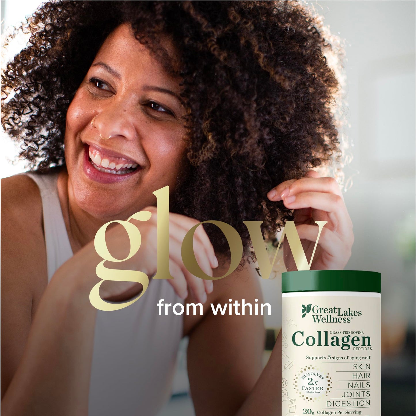 Great Lakes Wellness Collagen Peptides Powder 20 Servings