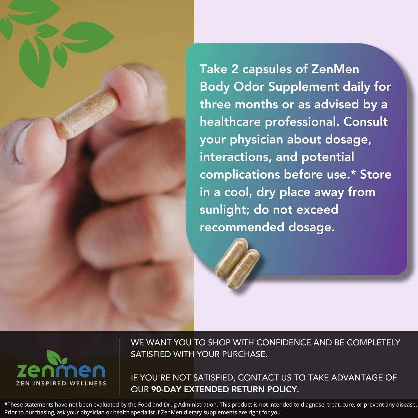 Zenmen Gut Health Bundle Body Odor and H.Pylori Support 120 Tablets