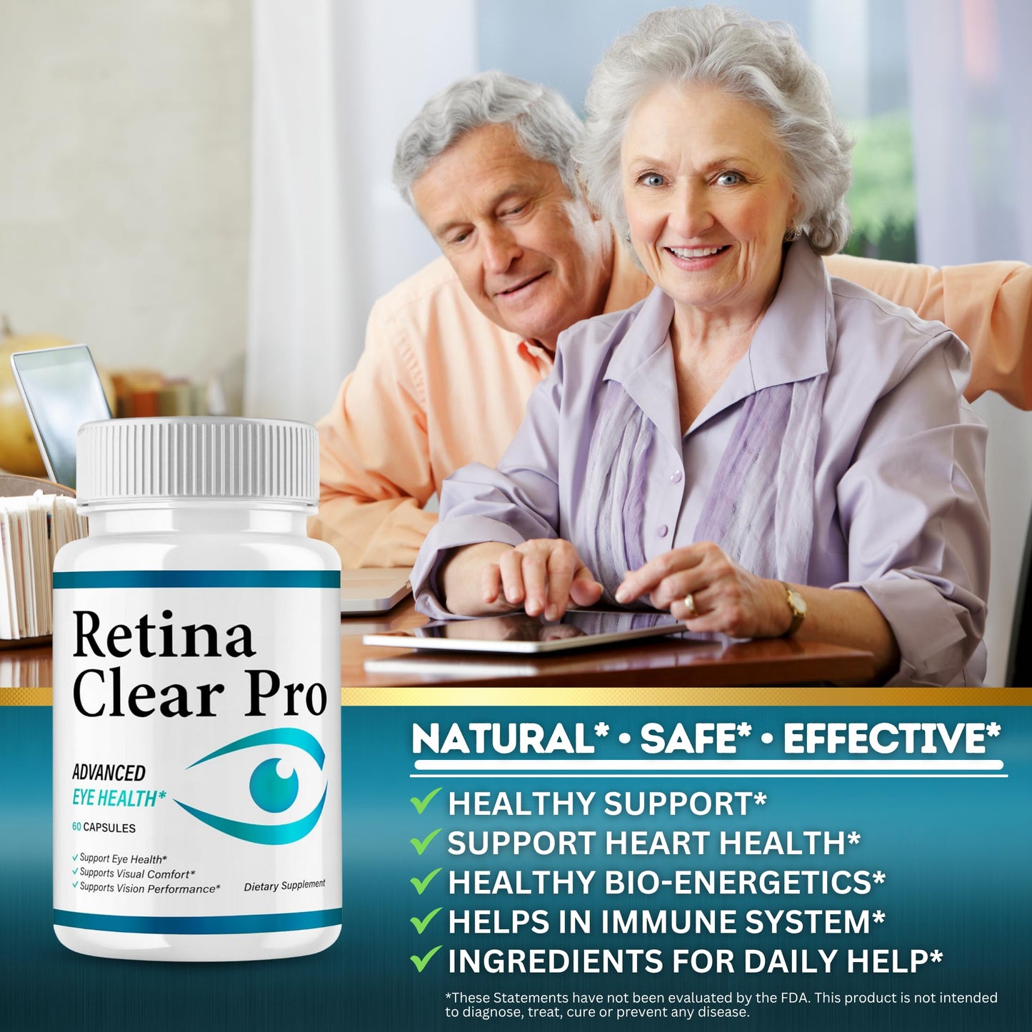 NutraTrust Labs Original Retina Clear Pro Flow Advanced Capsule, 60 Capsules