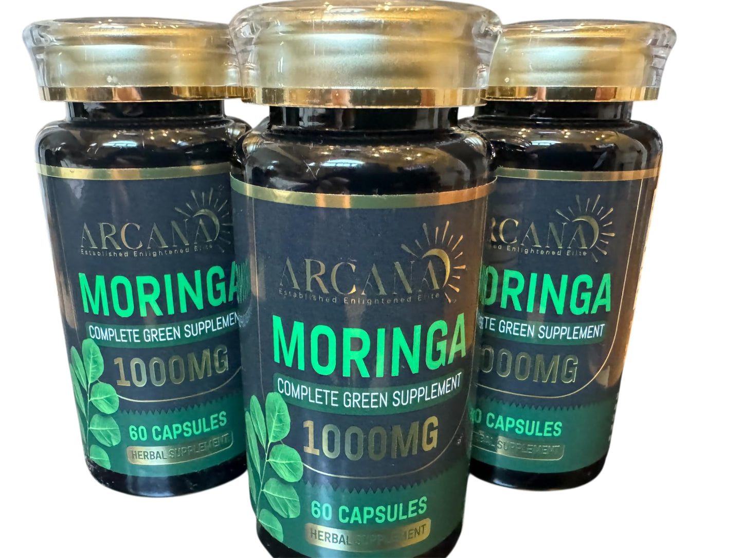 ARCANA Moringa 1000MG Capsules, 60 Count
