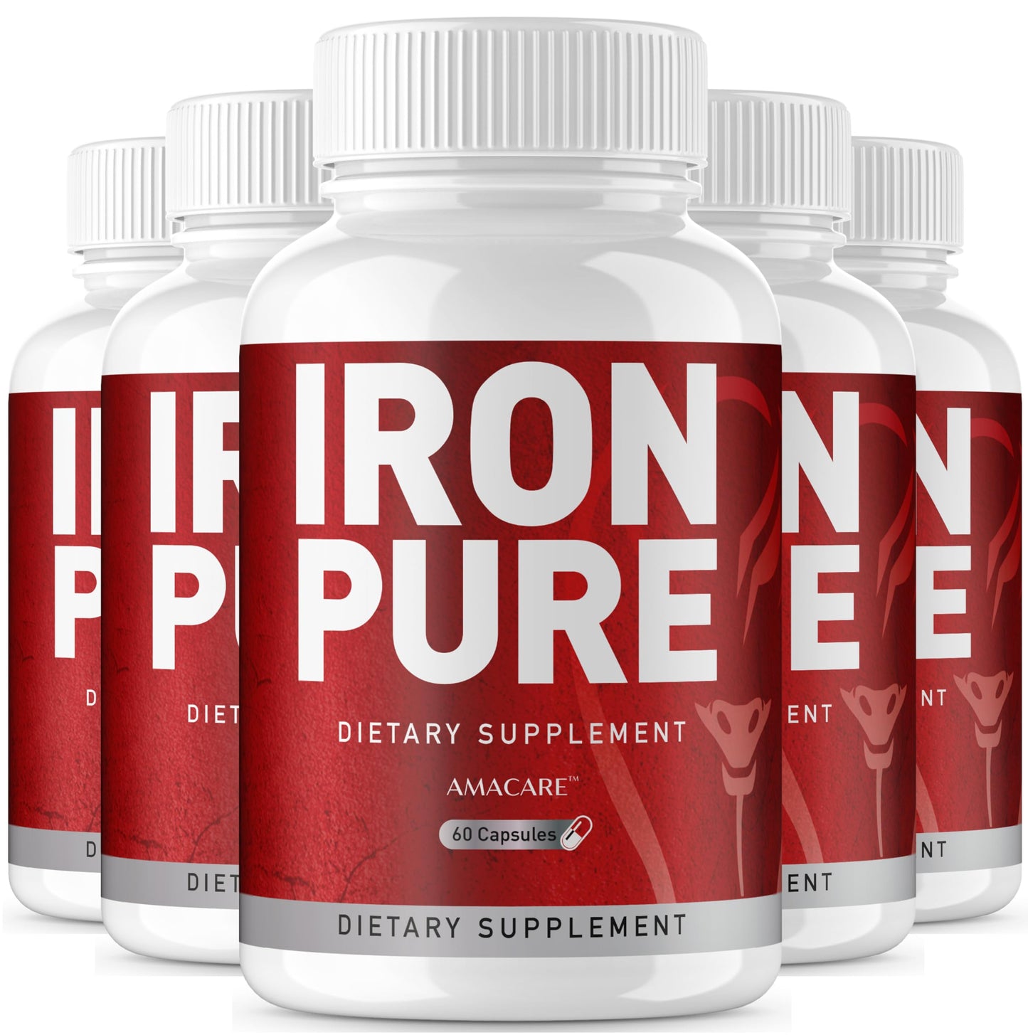AMACARE Iron Pure Capsules, 300 Capsules