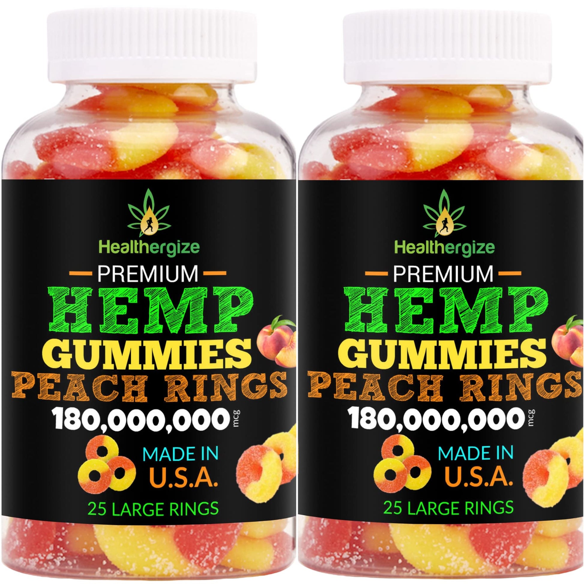 Healthergize Hemp Gummies Gummy 50 Count
