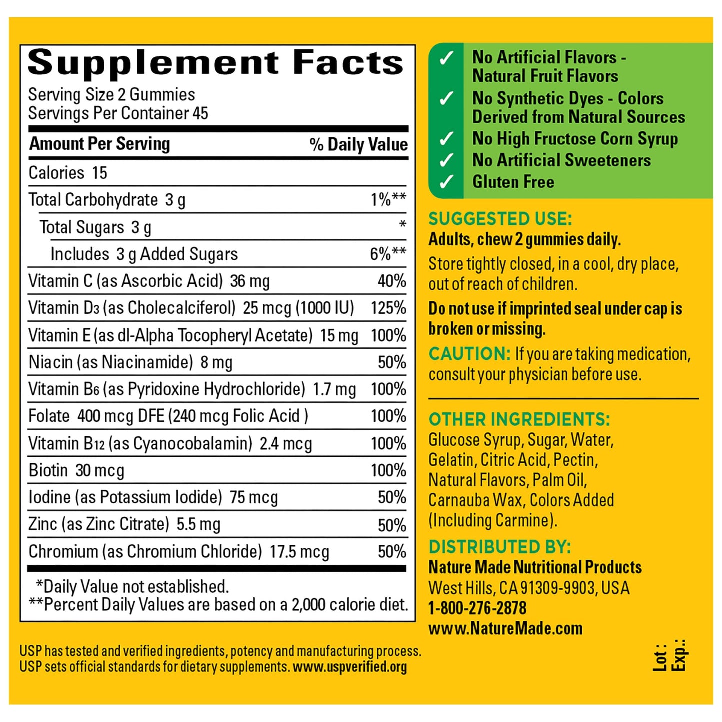 Nature Made Multivitamin Gummies 90 Count
