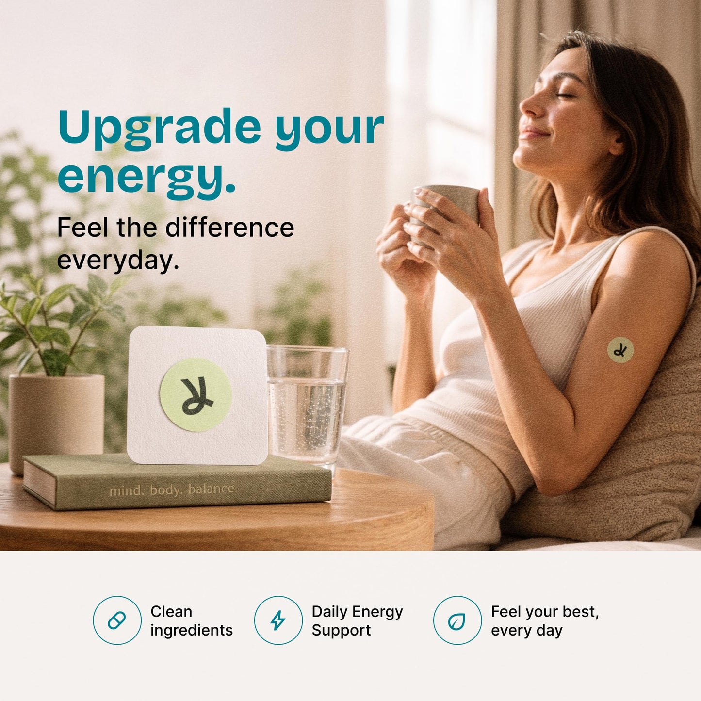 Peppy NAD+ Patches for Women & Men, Energy Patches for Daily Vitality & Focus, Advanced Time Release 8–12 Hour Wellness Support, Premium Vegan Transdermal Patch System Capsule 90