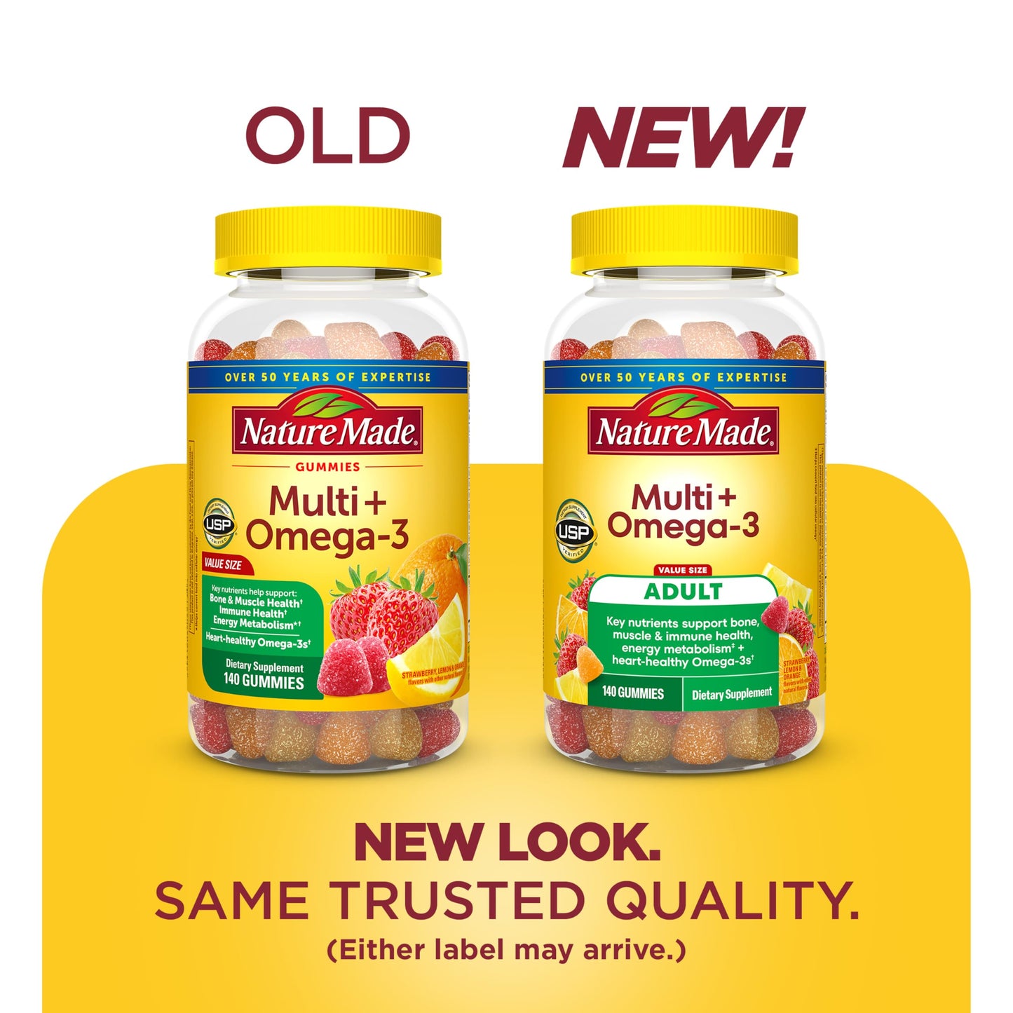 Nature Made Multivitamin + Omega-3 Gummy 140 Count