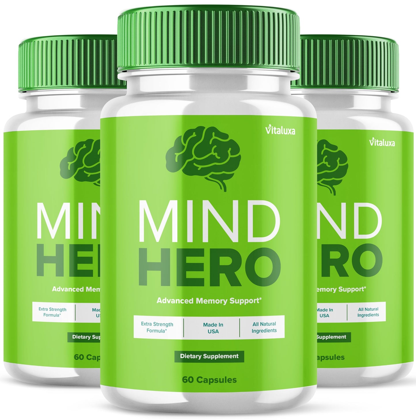 Vitaluxa Mind Hero Brain Supplement Capsules 180
