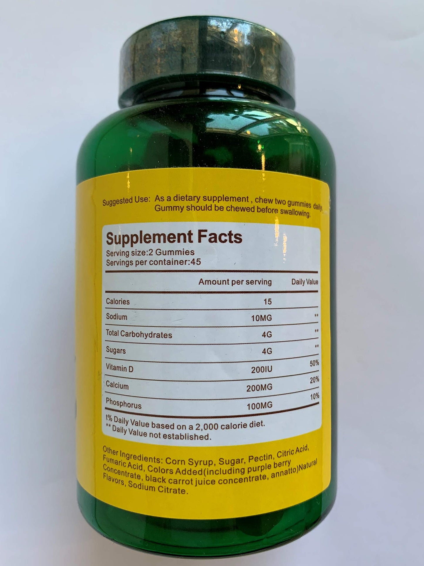 Na'trition Calcium Chewable Gummies with Vitamin D, 90 Gummies