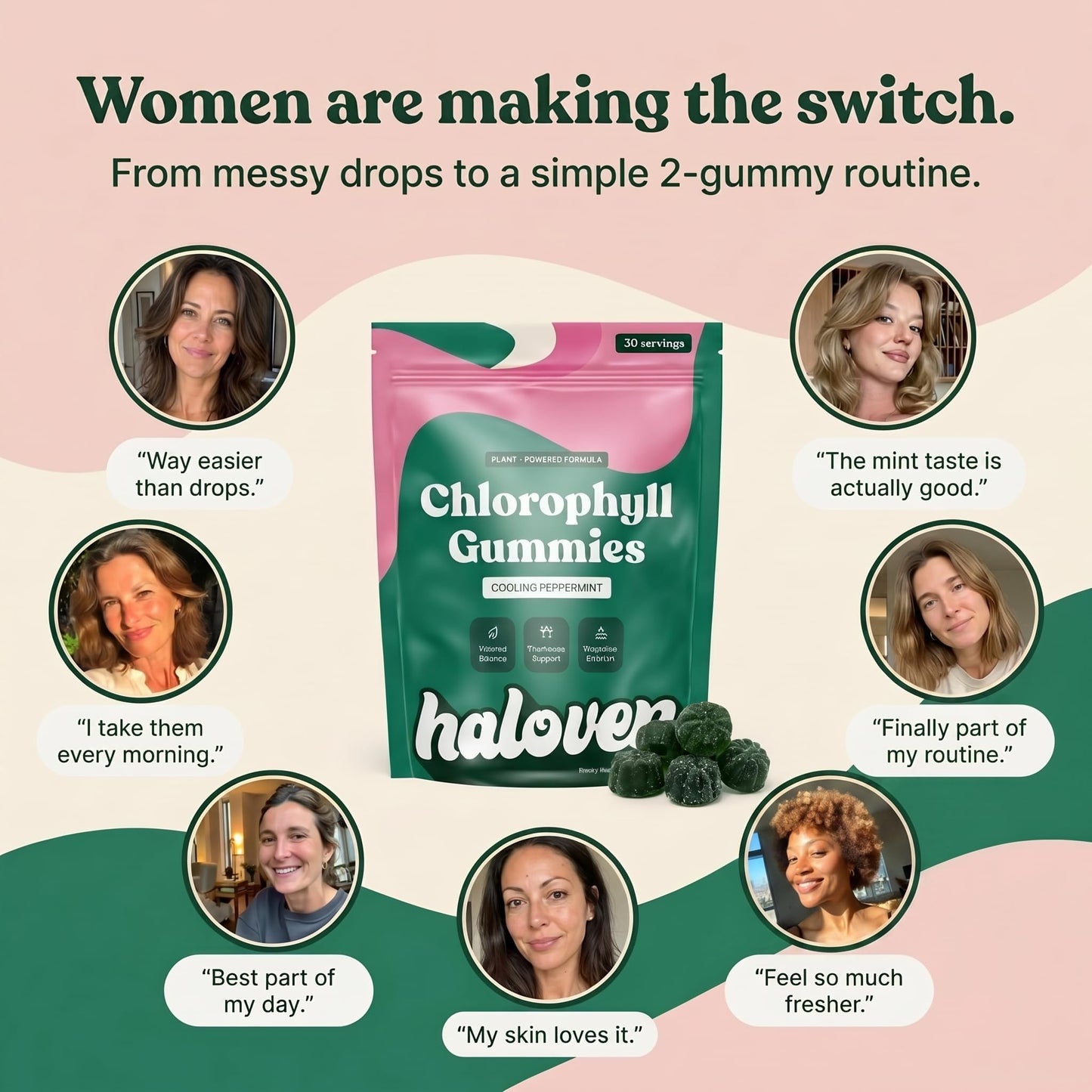 Haloven Chlorophyll Gummies 60 Count