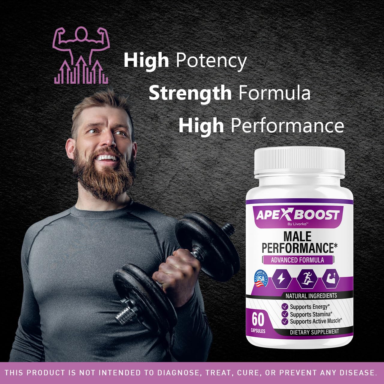LIVORKA ApexBoost Capsules, 300 Capsules