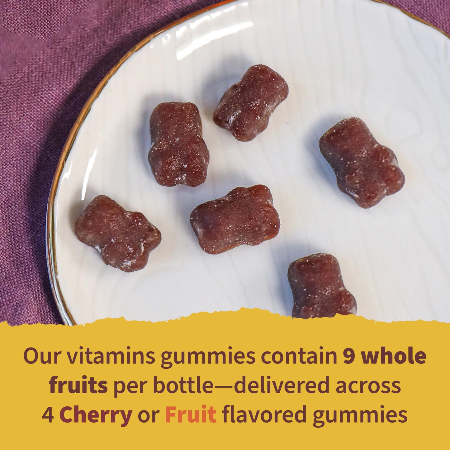 Garden of Life Organic Kids Fruit Chew Gummy Vitamins & Cherry Probiotic Gummies, 150 Gummies