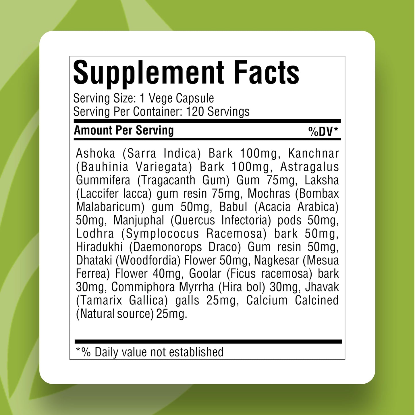 Herbsforever Uterous Health/Uterous Care Capsules 120