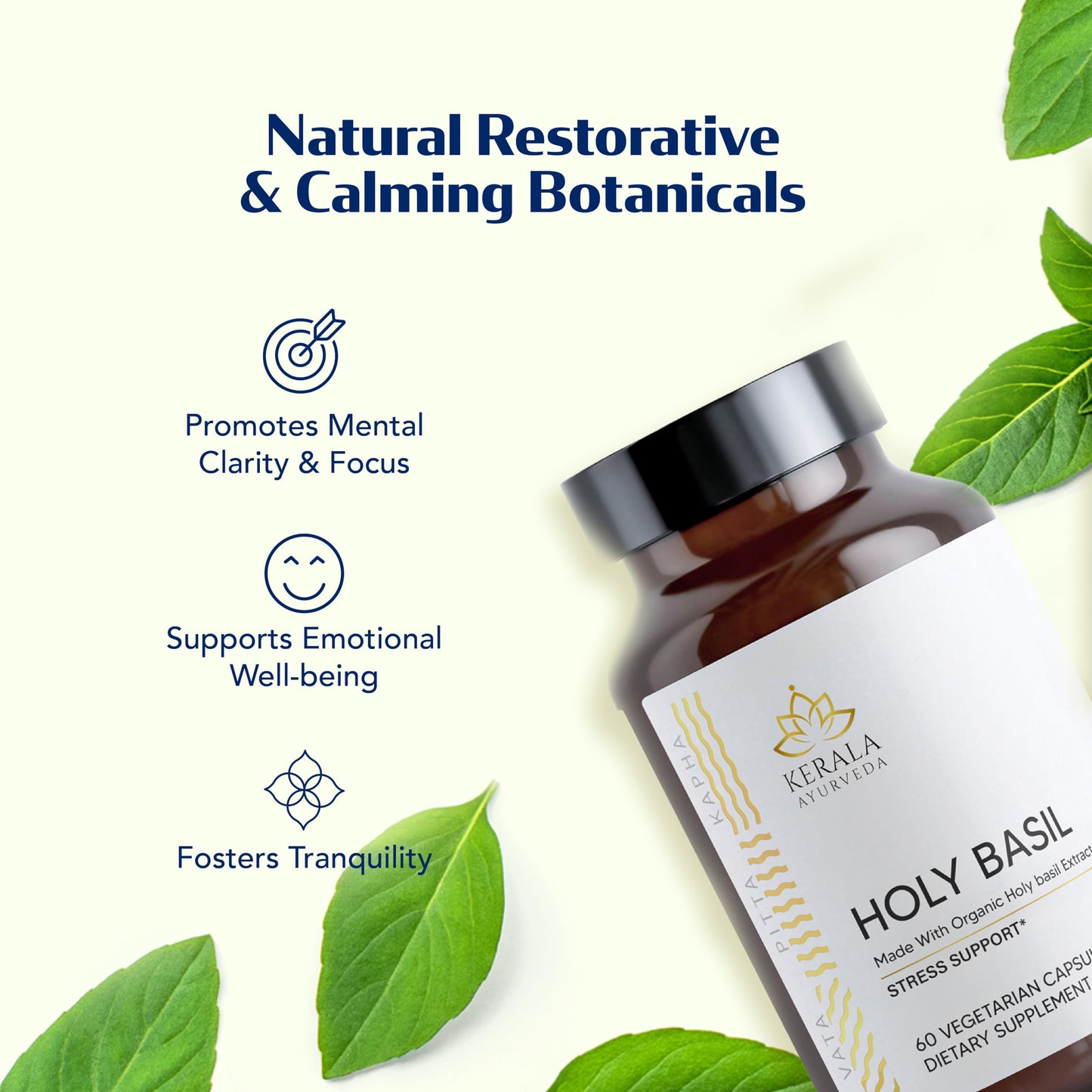Kerala Ayurveda Holy Basil Tulsi Extract Capsules 1 Capsule
