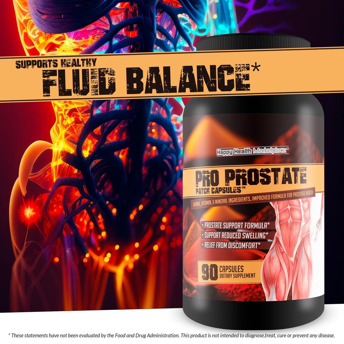 Happy Health Marketplace Prostate Patch 90 Capsules