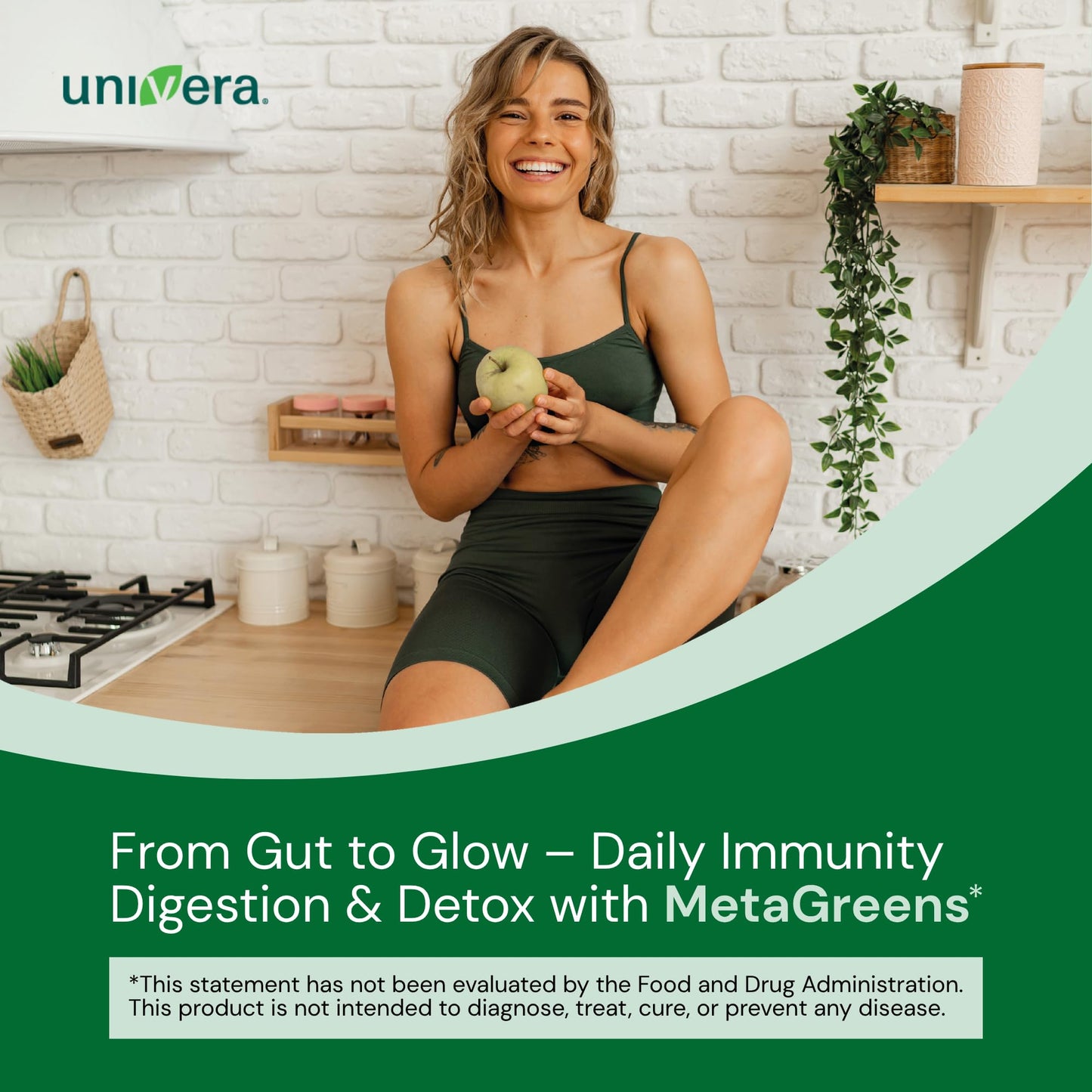 Univera Metagreens Green Superfoods Blend Powder 6.62 oz