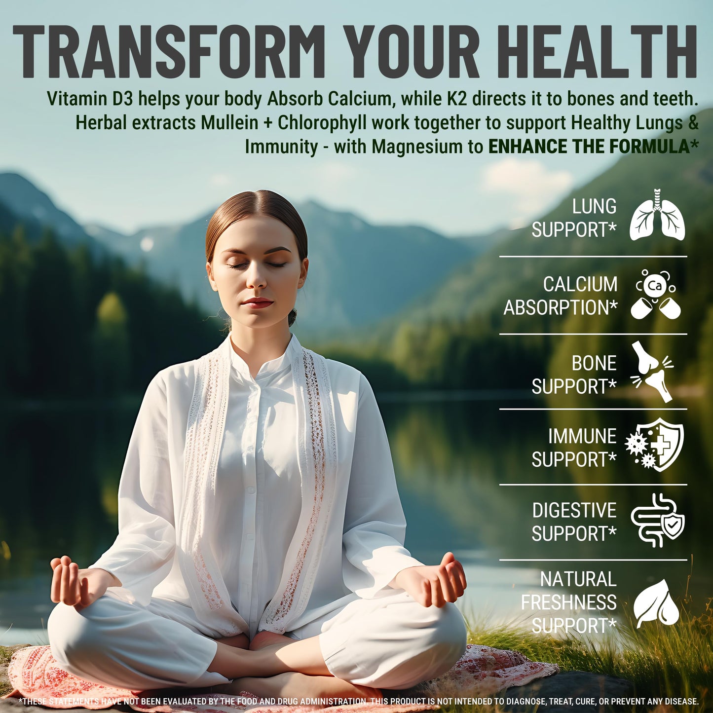 KEY ELEMENTS Mullein Gummies with Chlorophyll, Vitamin D3 5000 IU & Vitamin K2 100 MCG Gummy 60 Count