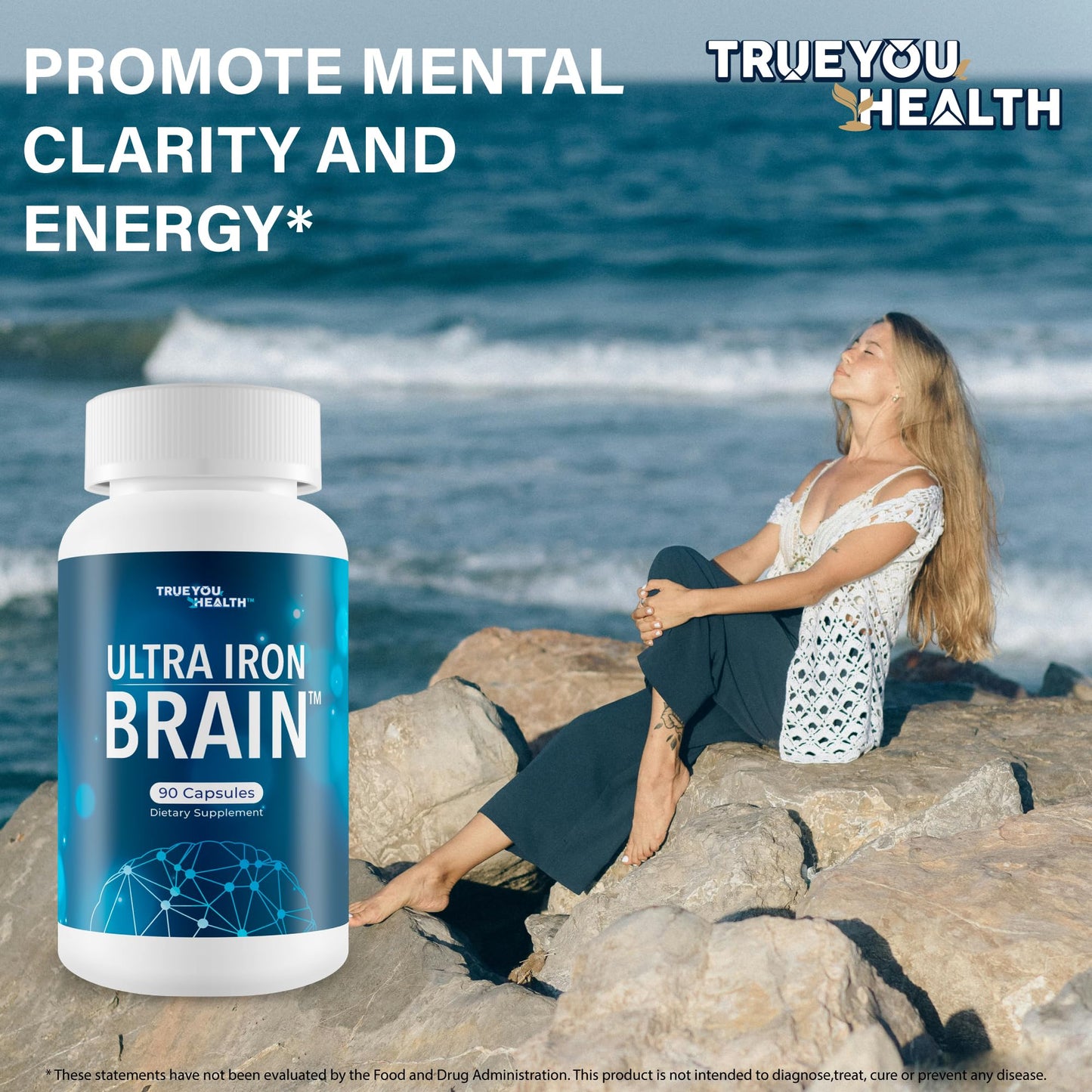 True You Health Ultra Iron Brain Improved Memory Formula 90 Capsules