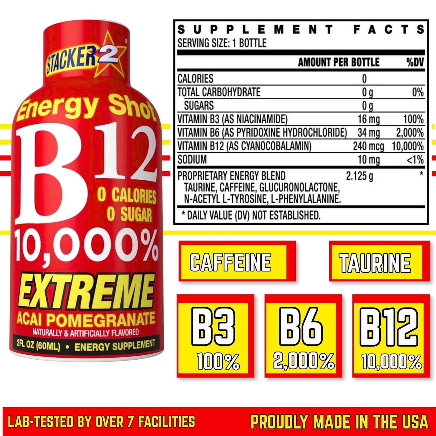 Generic Vitamin B Complex B12 B6 B3 Capsules, 24 Capsules