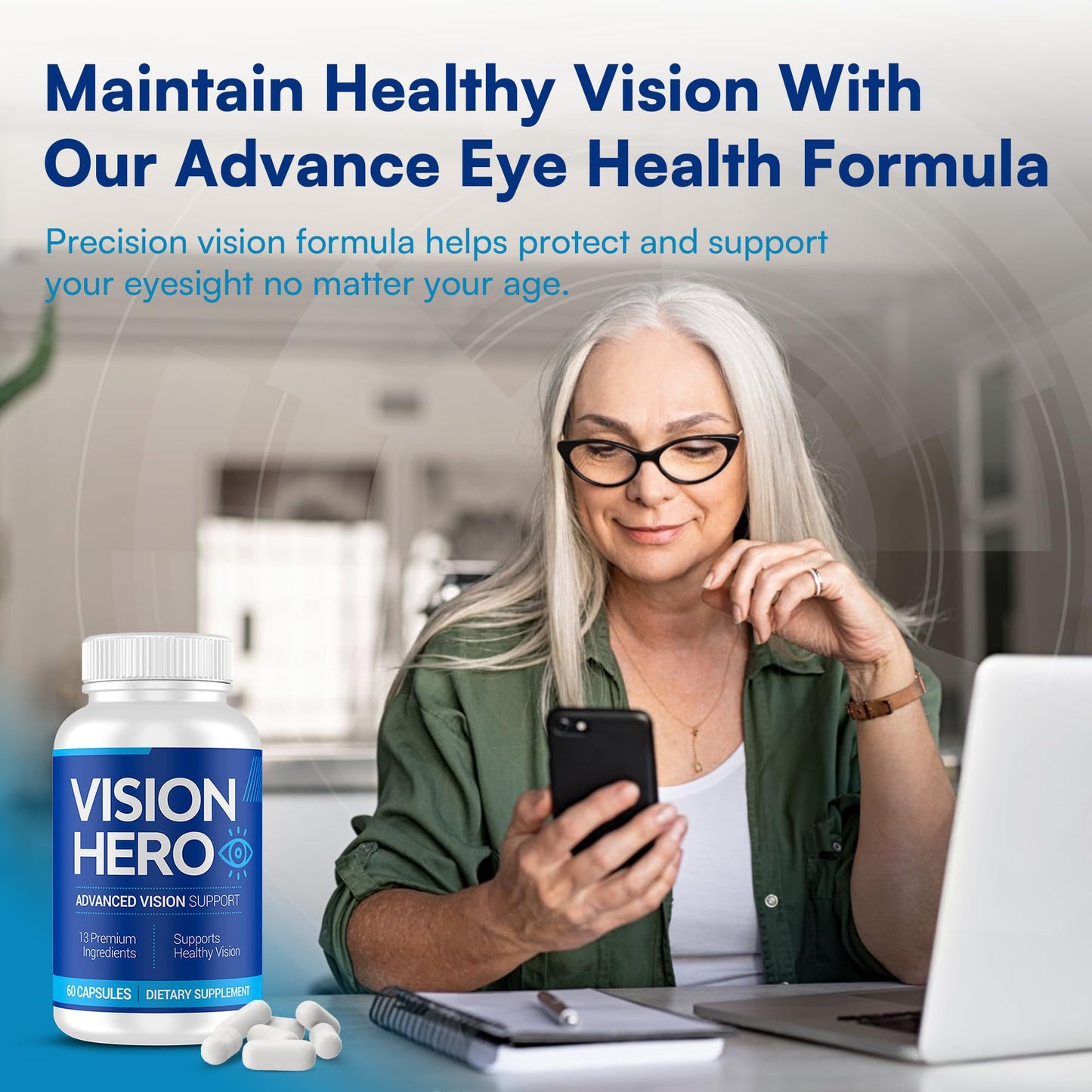 Vision Hero Advanced Vision Support Capsules 60 Count