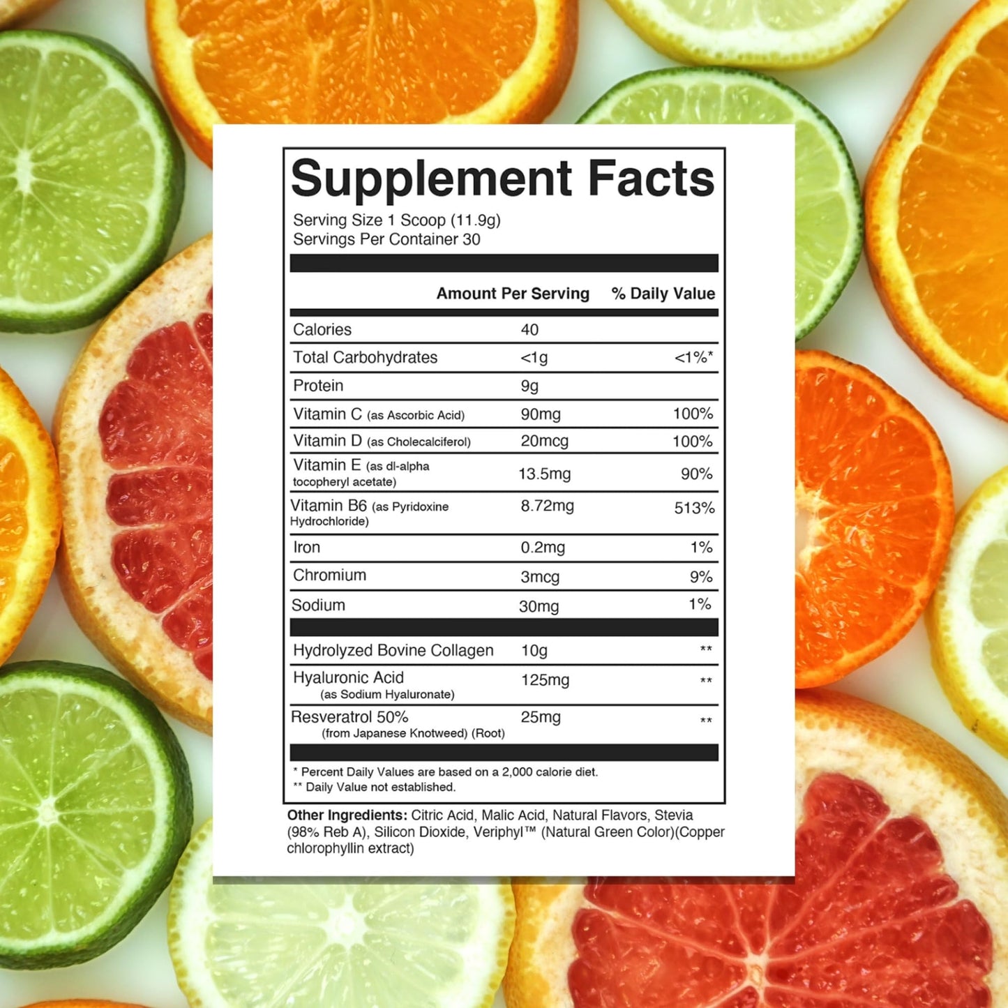 310 Nutrition Hydrolyzed Collagen Peptides Powder - Grass-Fed Collagen Supplement with Hyaluronic Acid, Resveratrol, Vitamin C, D & E for Skin, Hair and Nails - 10.9 oz