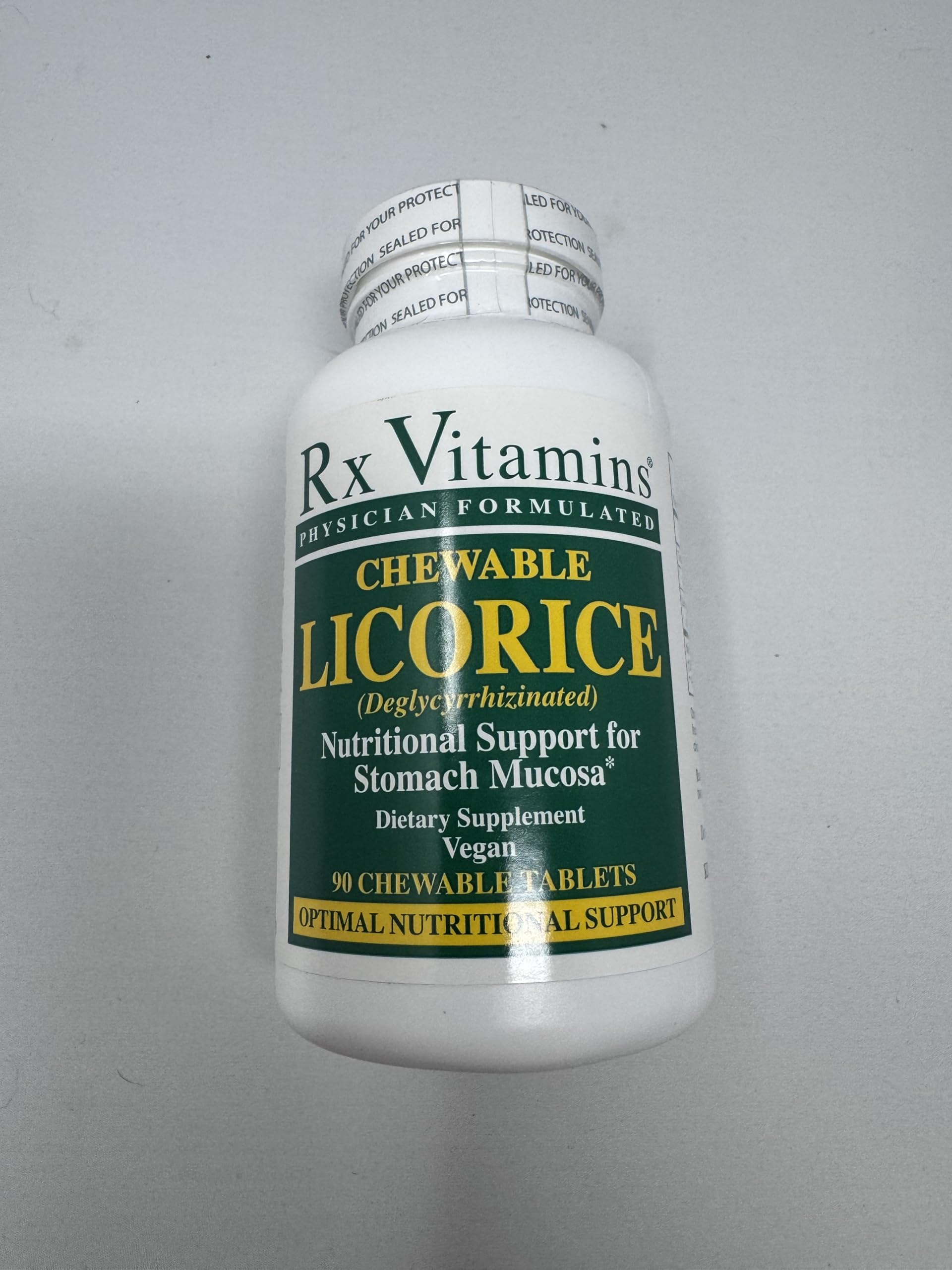 Rx Vitamins DGL Licorice 500 mg Tablets, 90 Count