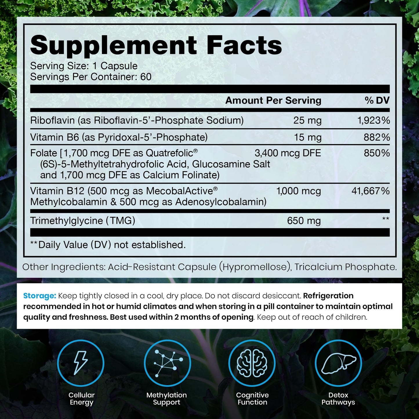 Pure Therapro Rx Methylated B Complex Vitamins Capsule, 60 Count