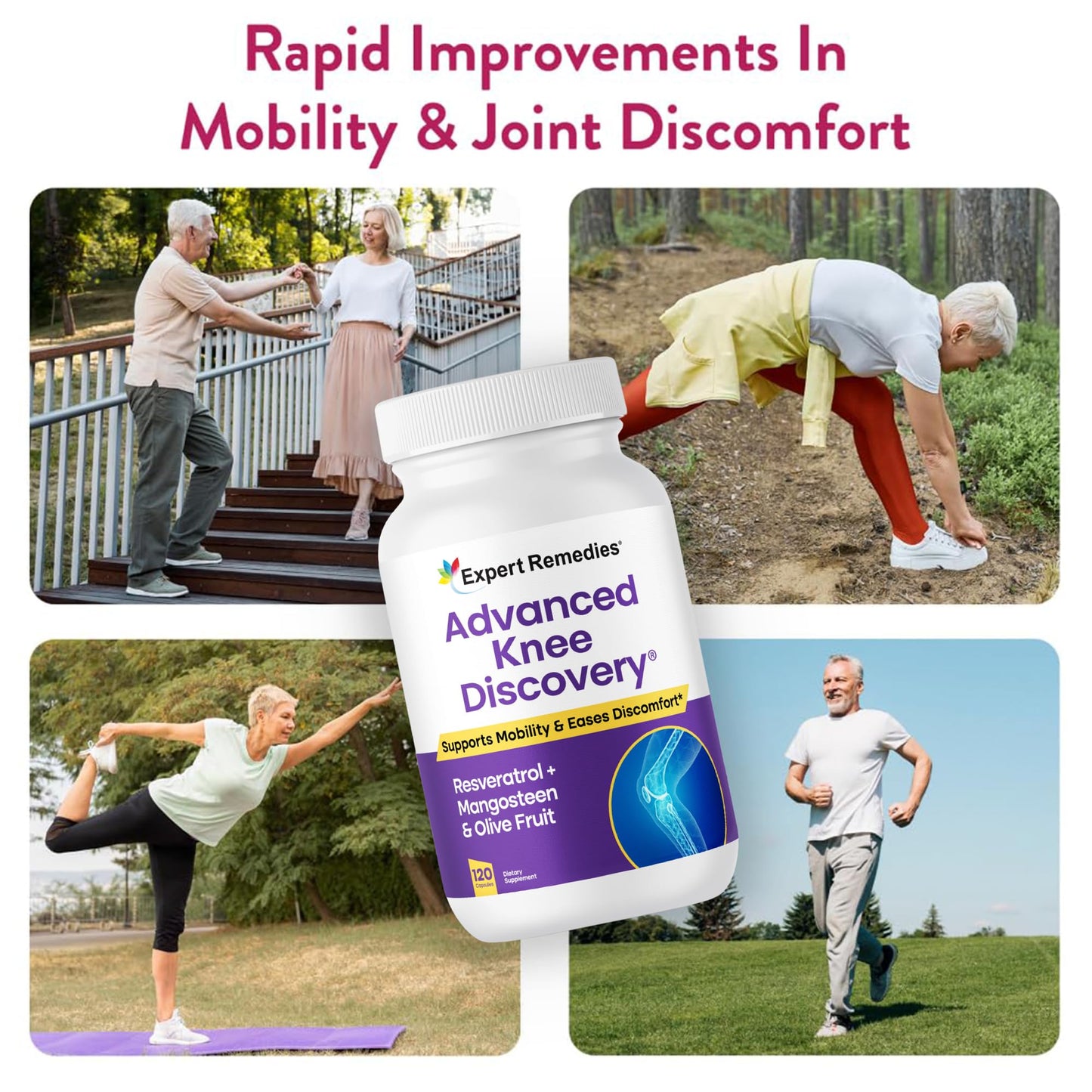 Advanced Knee Discovery Knee Joint Support Supplement 120 Capsules